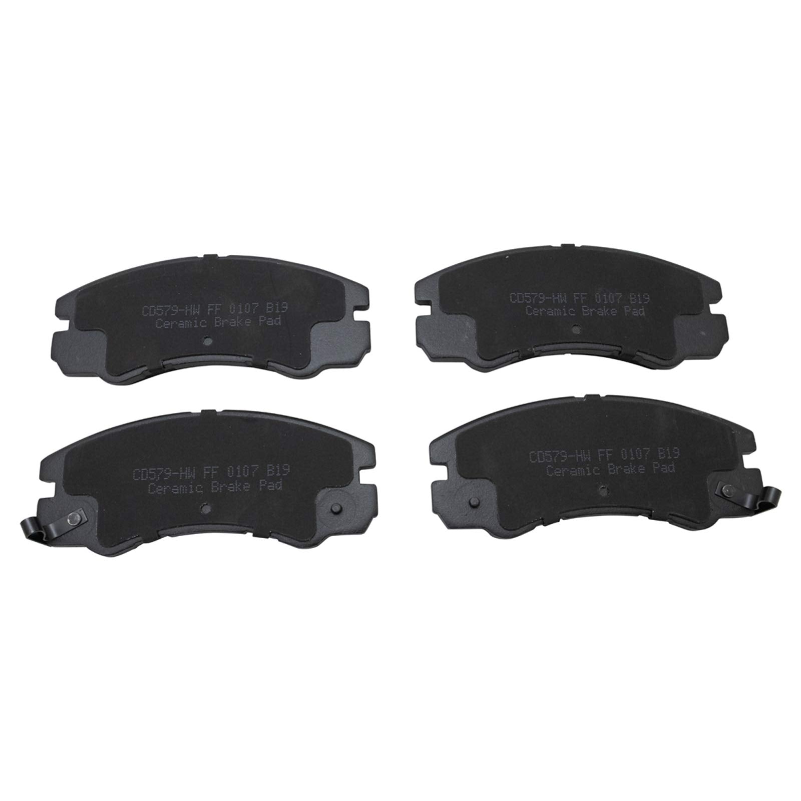 TRQ Front Brake Pads Ceramic Compatible with 1996-1999 Acura SLX 1994-2001 Honda Passport 1994-2000 Isuzu Amigo 2002-2004 Axiom