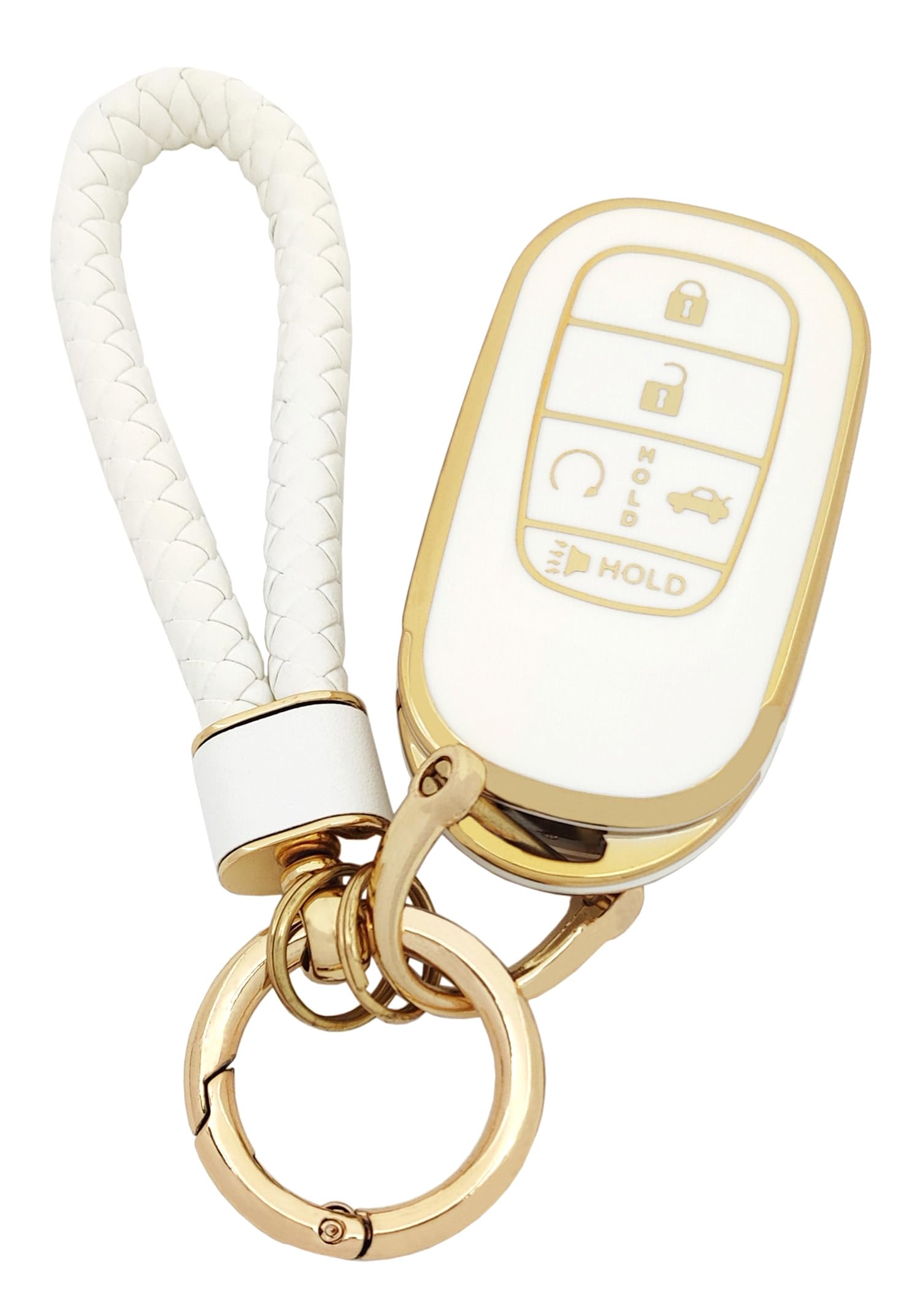 Arruweer Key Fob Cover For Honda Soft Tpu Key Fob Case Holder Protector Compatiable With 2022 2023 Honda Accord Civic Hr-V Cr-V