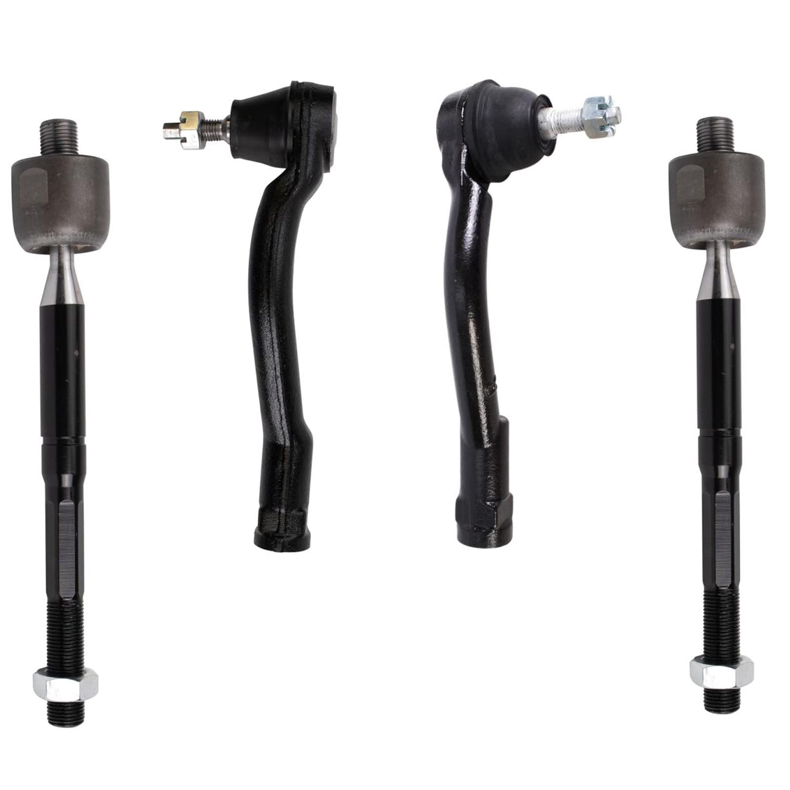 Trq Front Tie Rod Set Compatible With 2015 Hyundai Sonata 2016-2019 Kia Optima