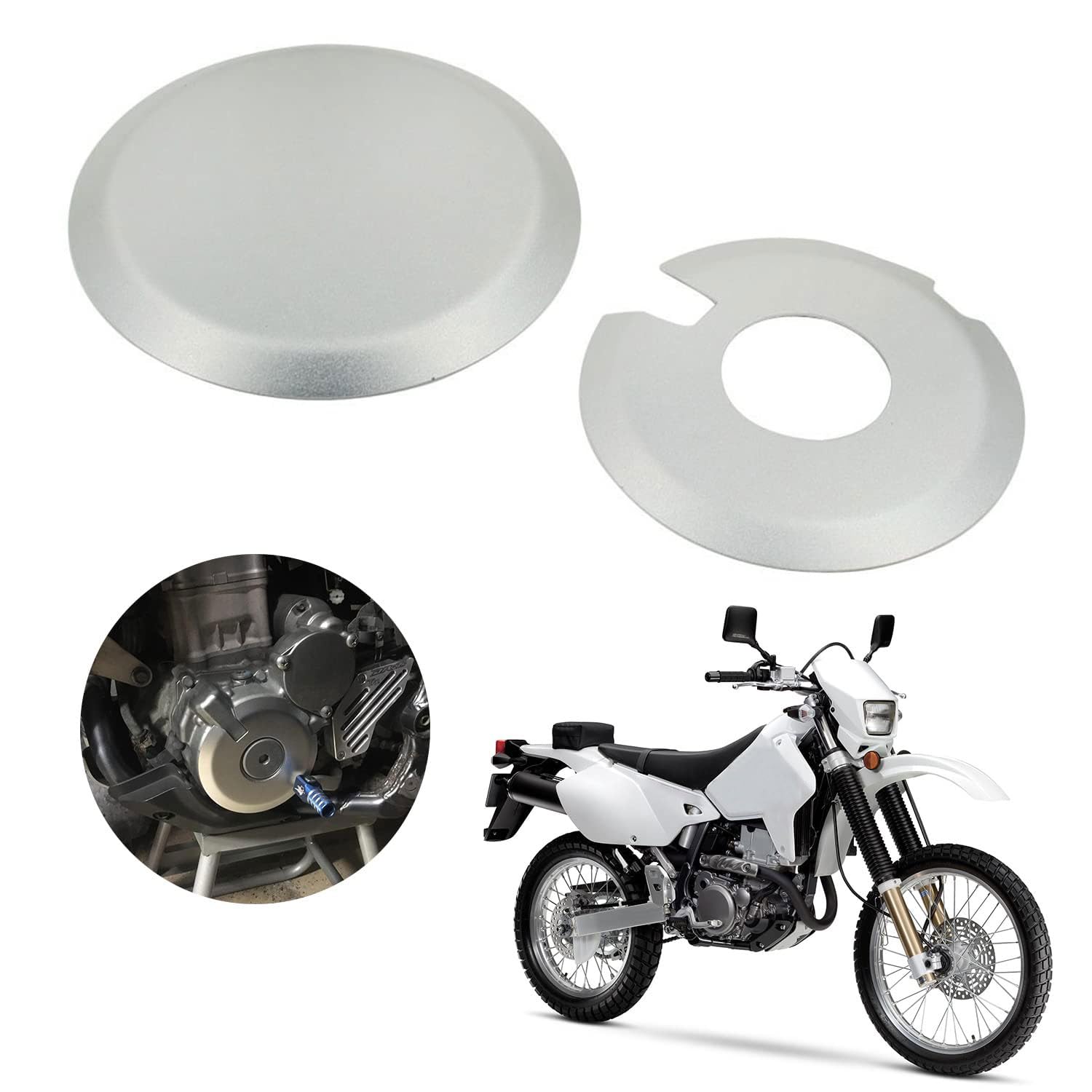AnXin Engine Ignition Clutch Case Savers Guards Kit Protector Set Cover Aluminum Alloy for DRZ400 DRZ400S DRZ400E DRZ400SM KLX40