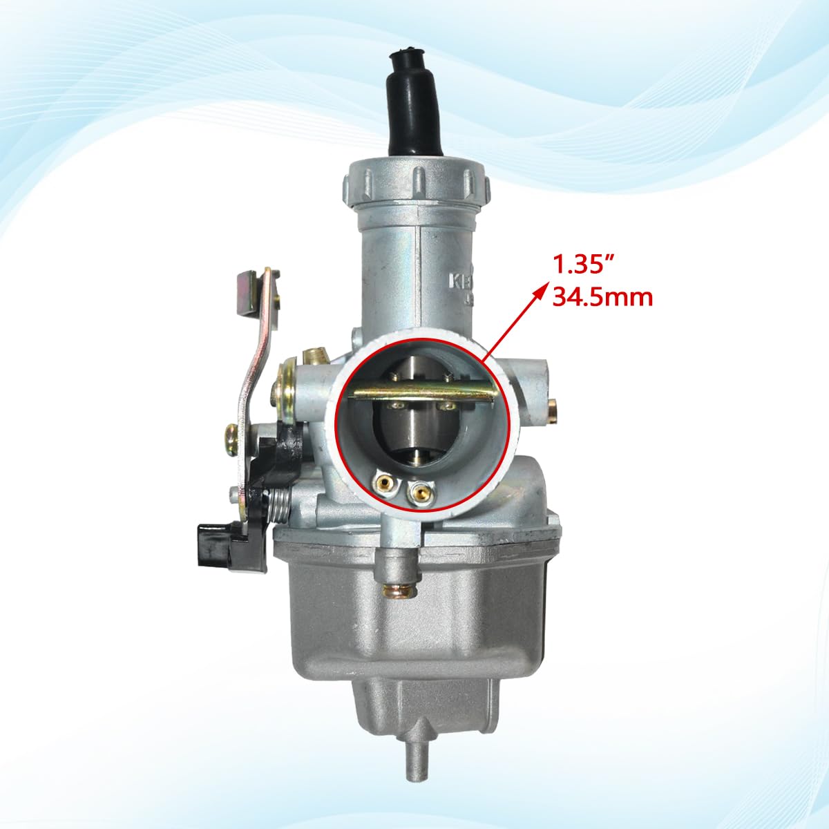 JDLLONG TRX250EX Carburetor for Honda Sportrax 250 EX TRX250EX 2001 2002 2003 2004 2005 ATV Carb with Throttle Cable & Fuel Petc