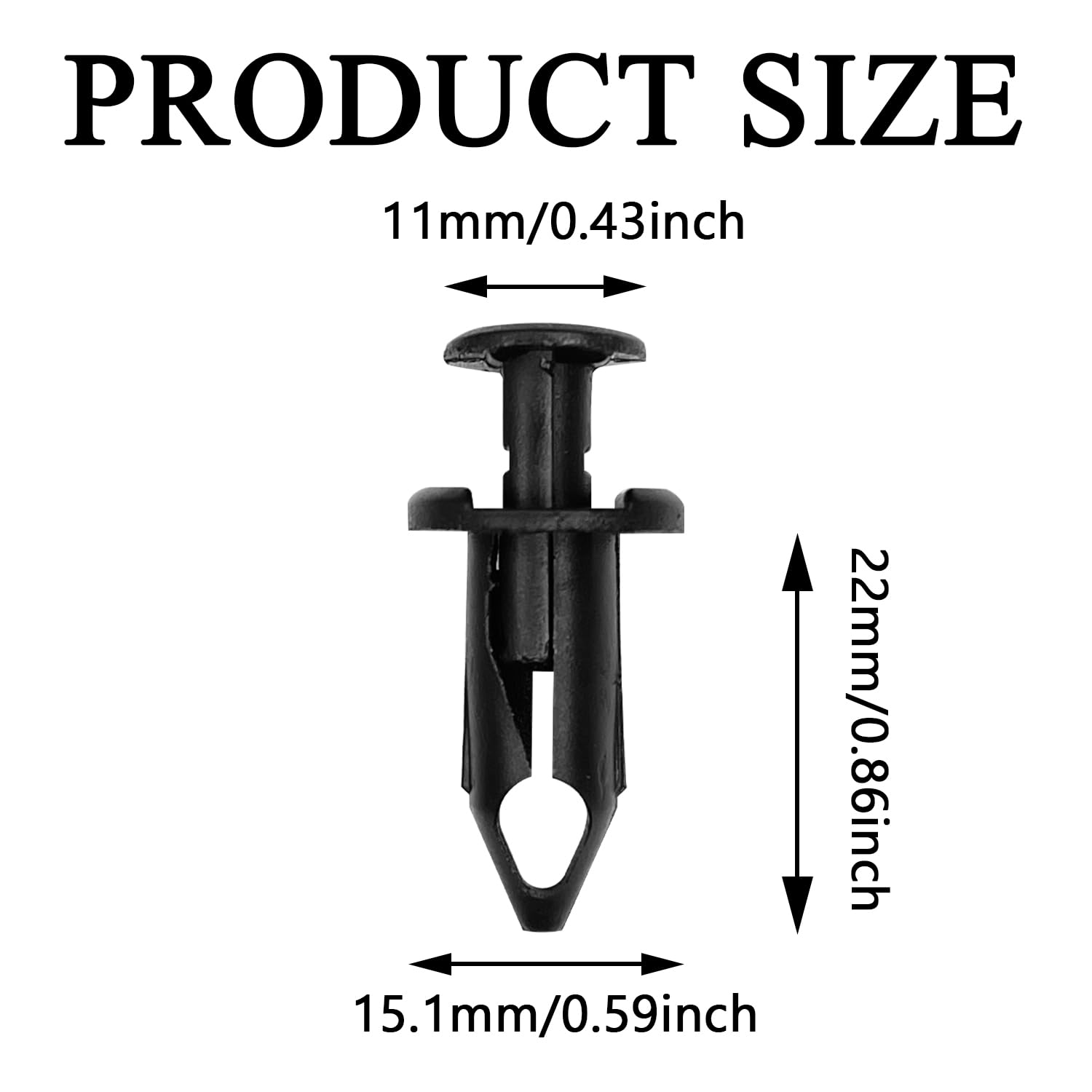 Gistilli 20Pcs Nylon Fender Fastener Rivet Push Clips Compatible with Honda Suzuki Kawasaki Rangers RZR Sportsman Polaris 766185
