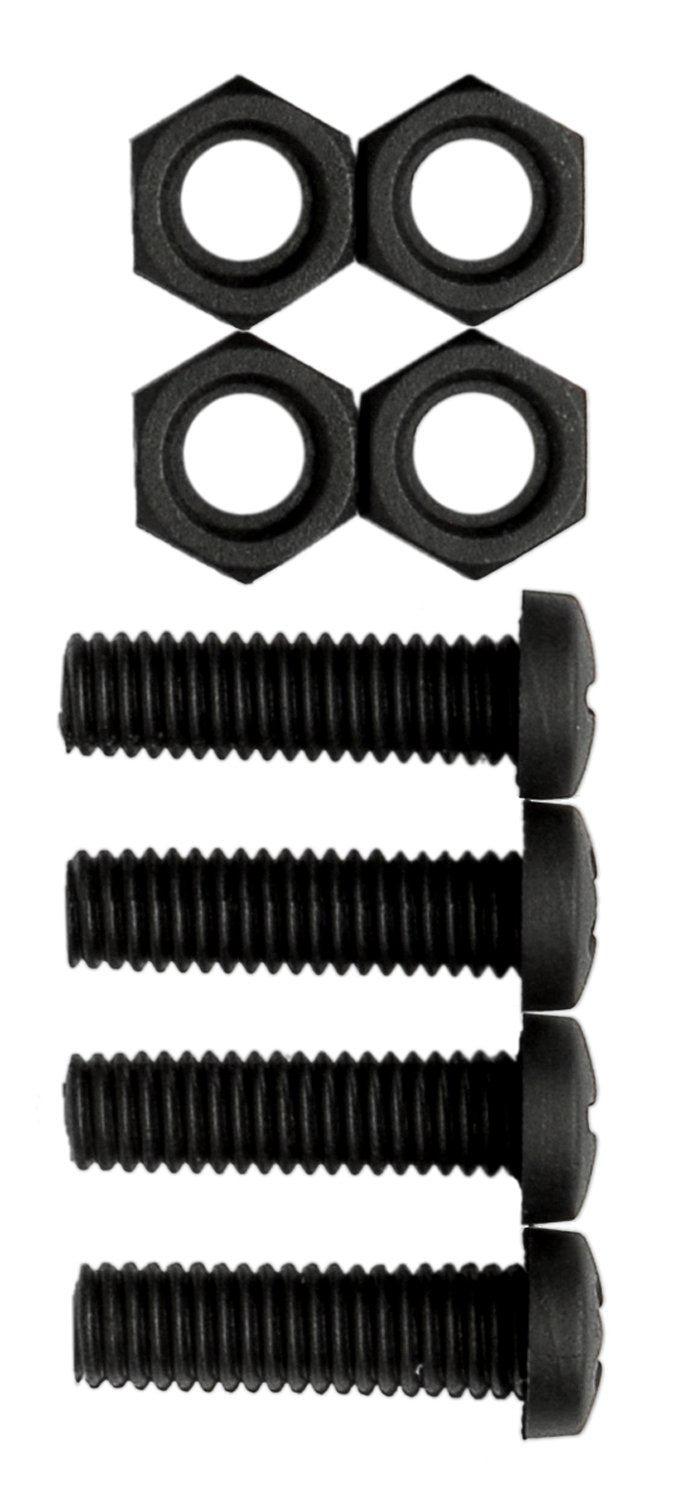 Cruiser Accessories 80150 License Plate Frame Fasteners, Metric-Nylon, Black