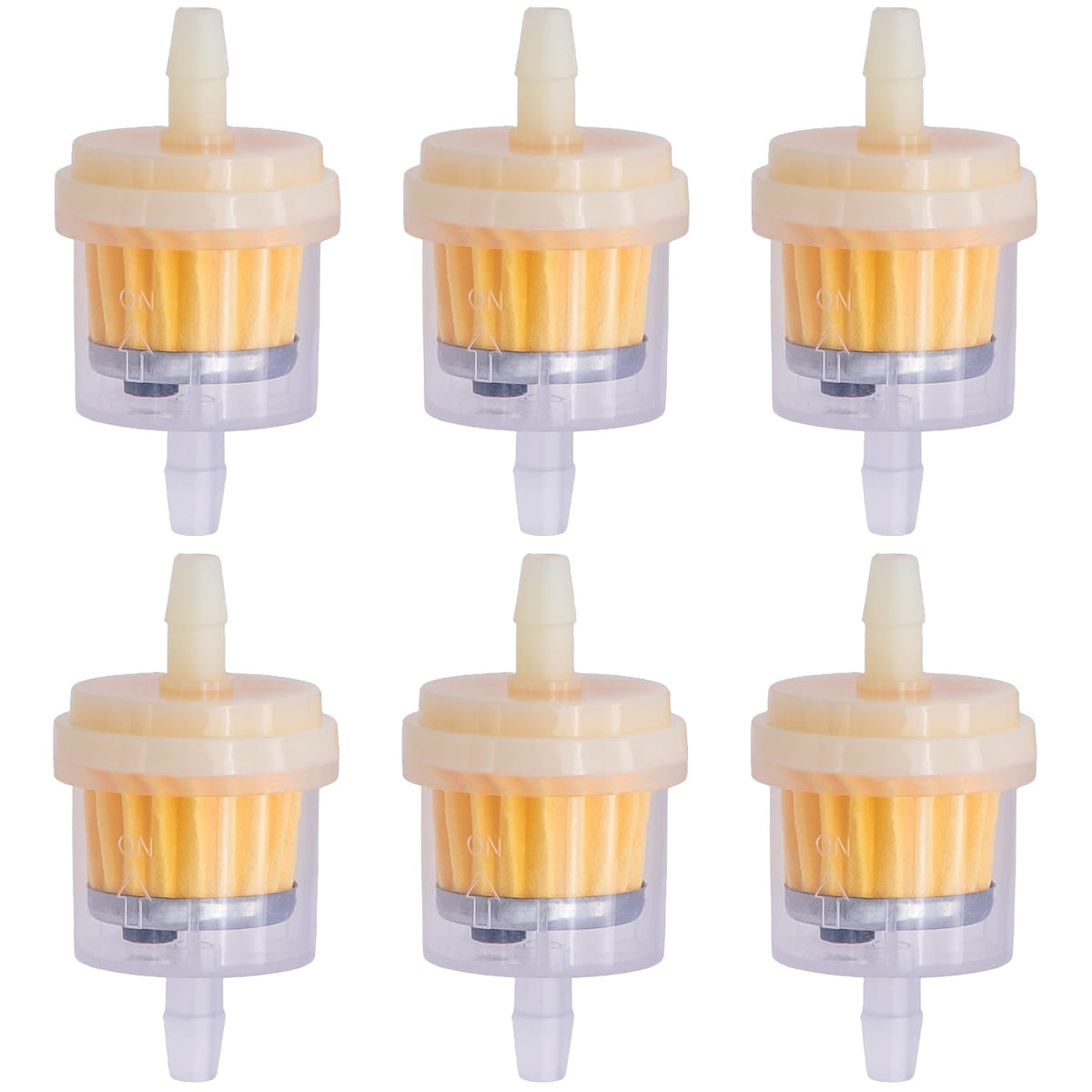 MEAJOO 6PCS 3/16 5mm-6mm Gas Inline Fuel Filter, with magnet, Fit for ATV Scoote WBCARB0CGHKY1VX