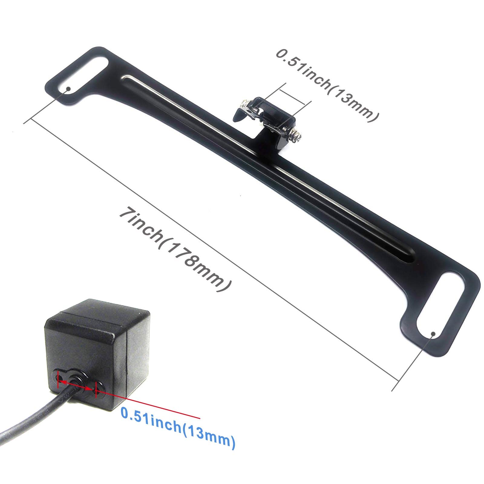 Yeoizo Backup Camera License Plate Mount, License Plate Camera Mount, Universal Car Dash Cam Mirror Camera Metal Bracket, Revers