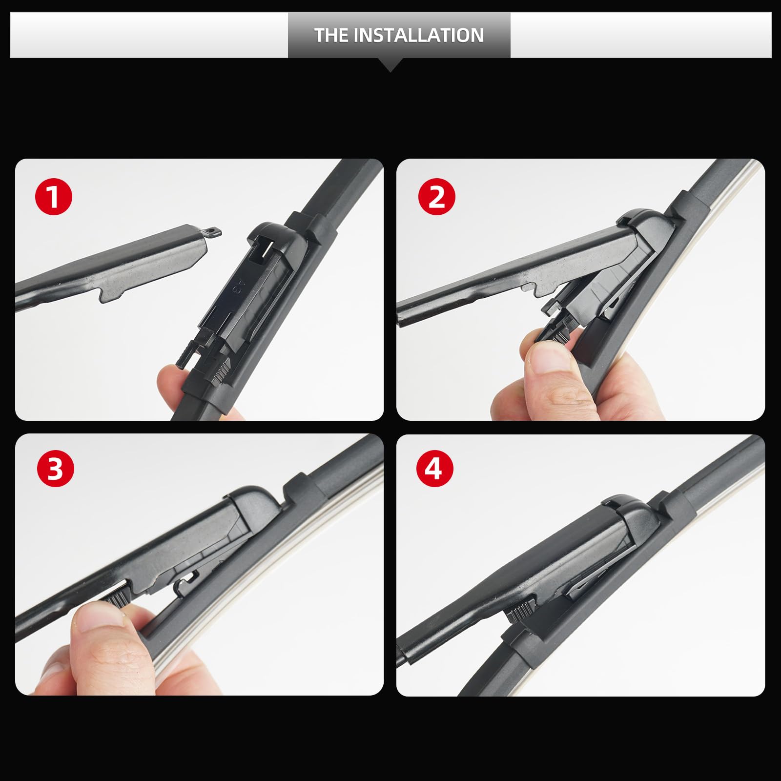 Gardimu Front And Rear Windshield Wiper Blades, 3 Pcs Front And Back Windshield Wipers Blades Replacement For Ford Bronco 2021-2