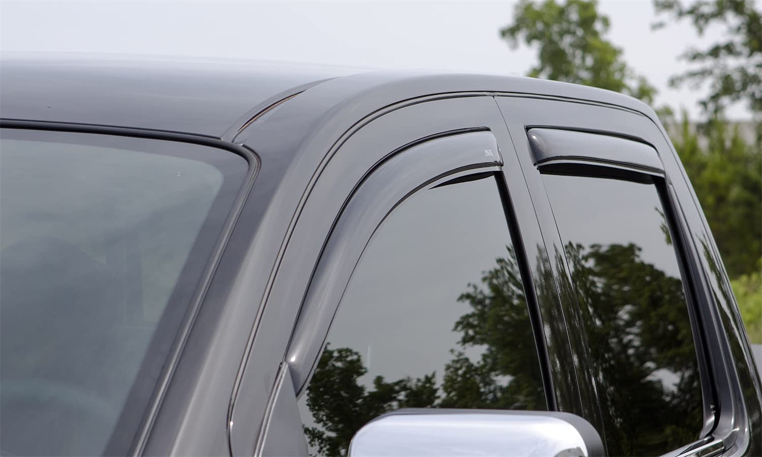 Auto Ventshade [Avs] In-Channel Rain Guards For 2016 - 2024 Nissan Titan Xd, 2017 - 2024 Nissan Titan Crew Cab, 4 Pcs. | Window