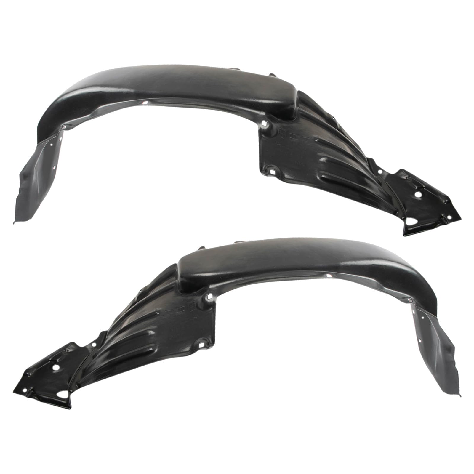 Trq Front Inner Fender Liner Set Compatible With 2012-2015 Toyota Tacoma To1248176 To1249176