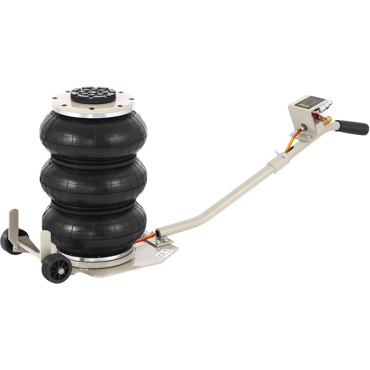 Mophorn Air Jack, 3 Ton/6600 Lbs Triple Bag Air Jack Lifting Height 16Inch, Pneumatic Air Jack 6600Lbs Capacity Extremely Fast L