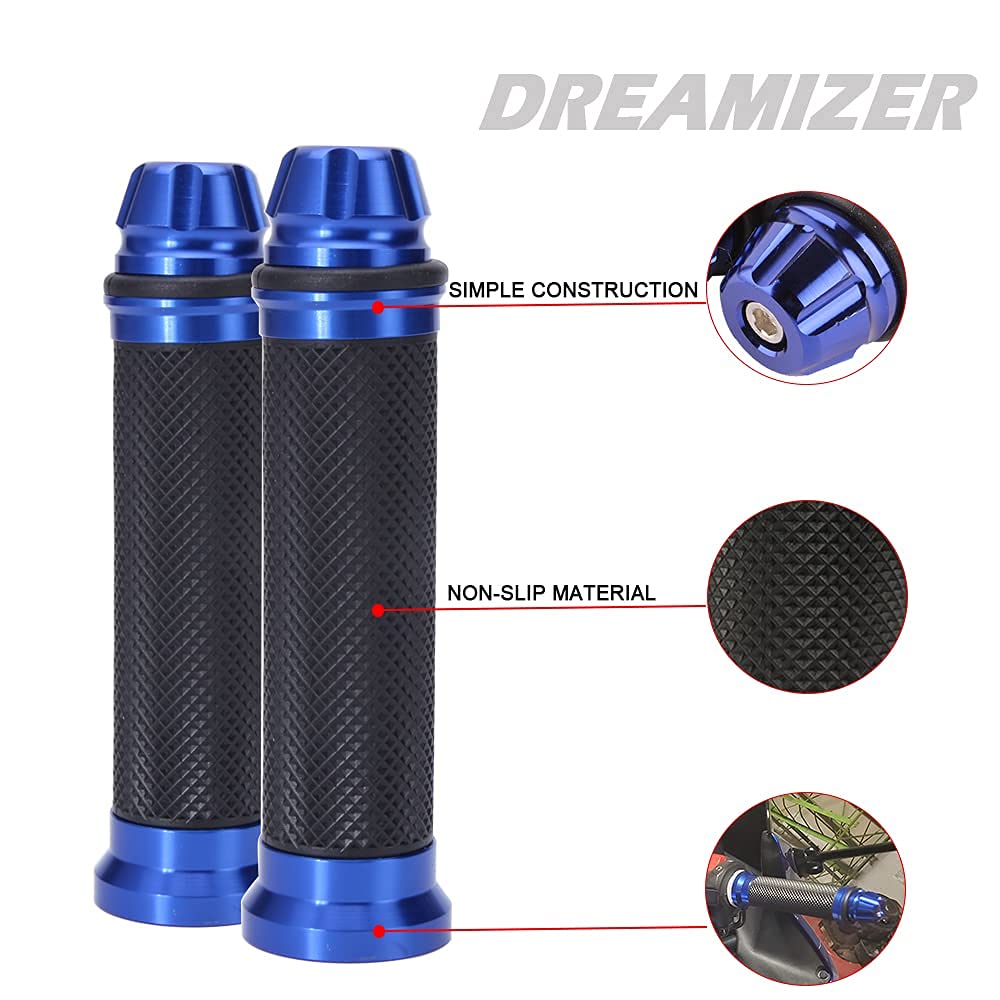 DREAMIZER Motorcycle Handlebar Grip Gel Brake Handle Rubber 7/8 Handle Grips Compatible with CRF EXC YZF Protaper Pro Taper Mo