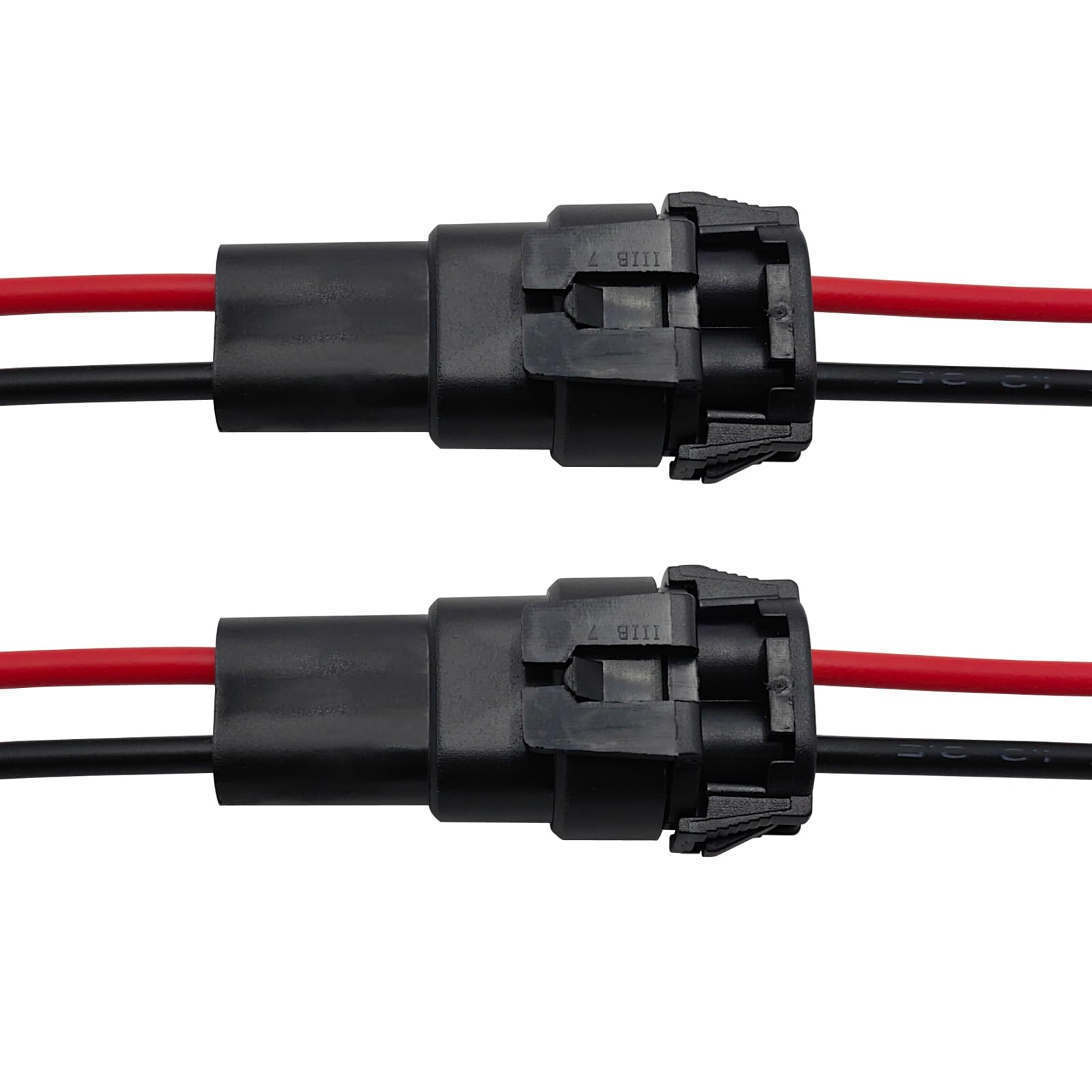 Audak 9005 9006 Hb3 Hb4 Heavy Duty Male & Female Adapters Wiring Harness Sockets For Headlights Fog Lights (2 Pairs)