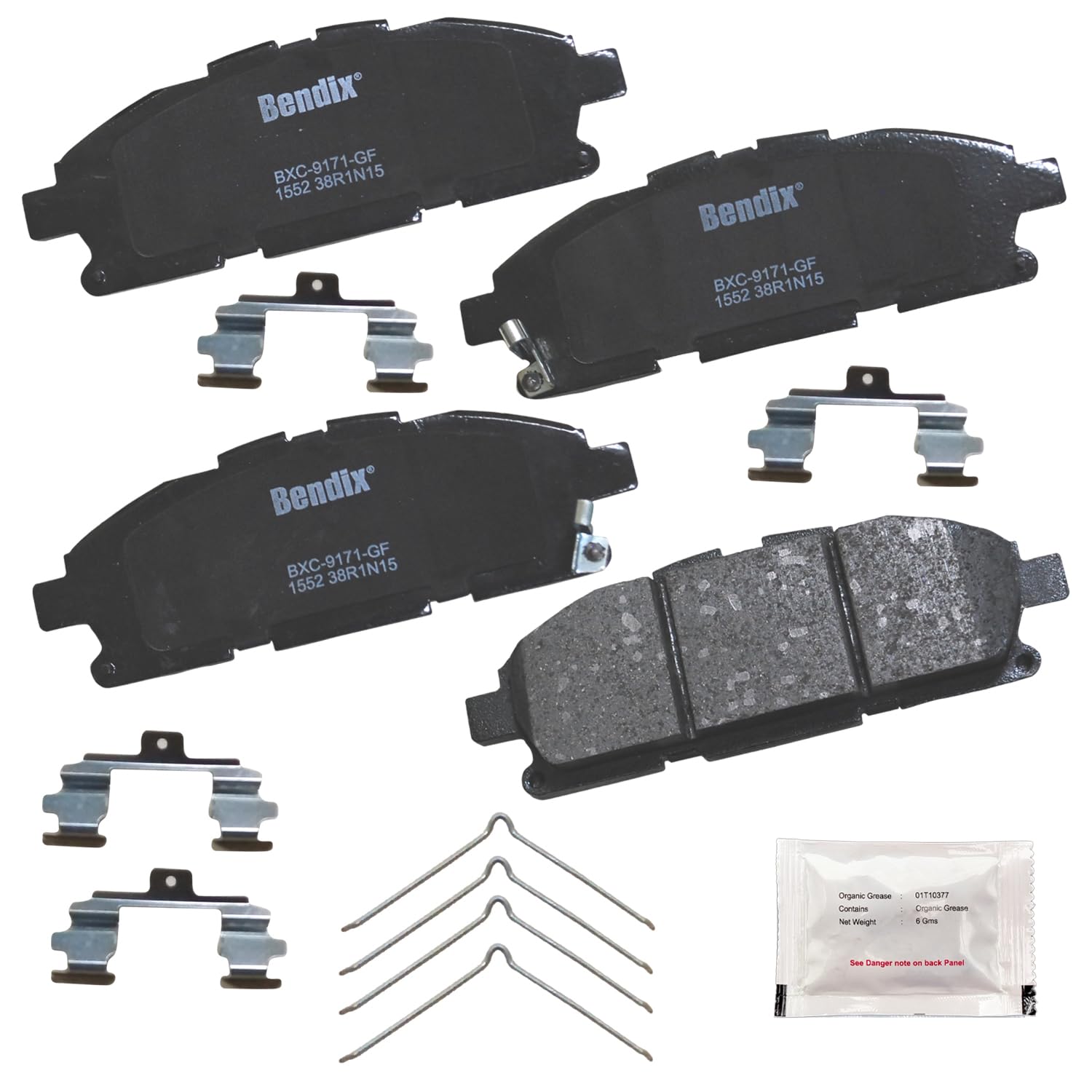Bendix Priority1 Cfc1552 Ceramic Front Brake Pads For Nissan Quest 2017-2011