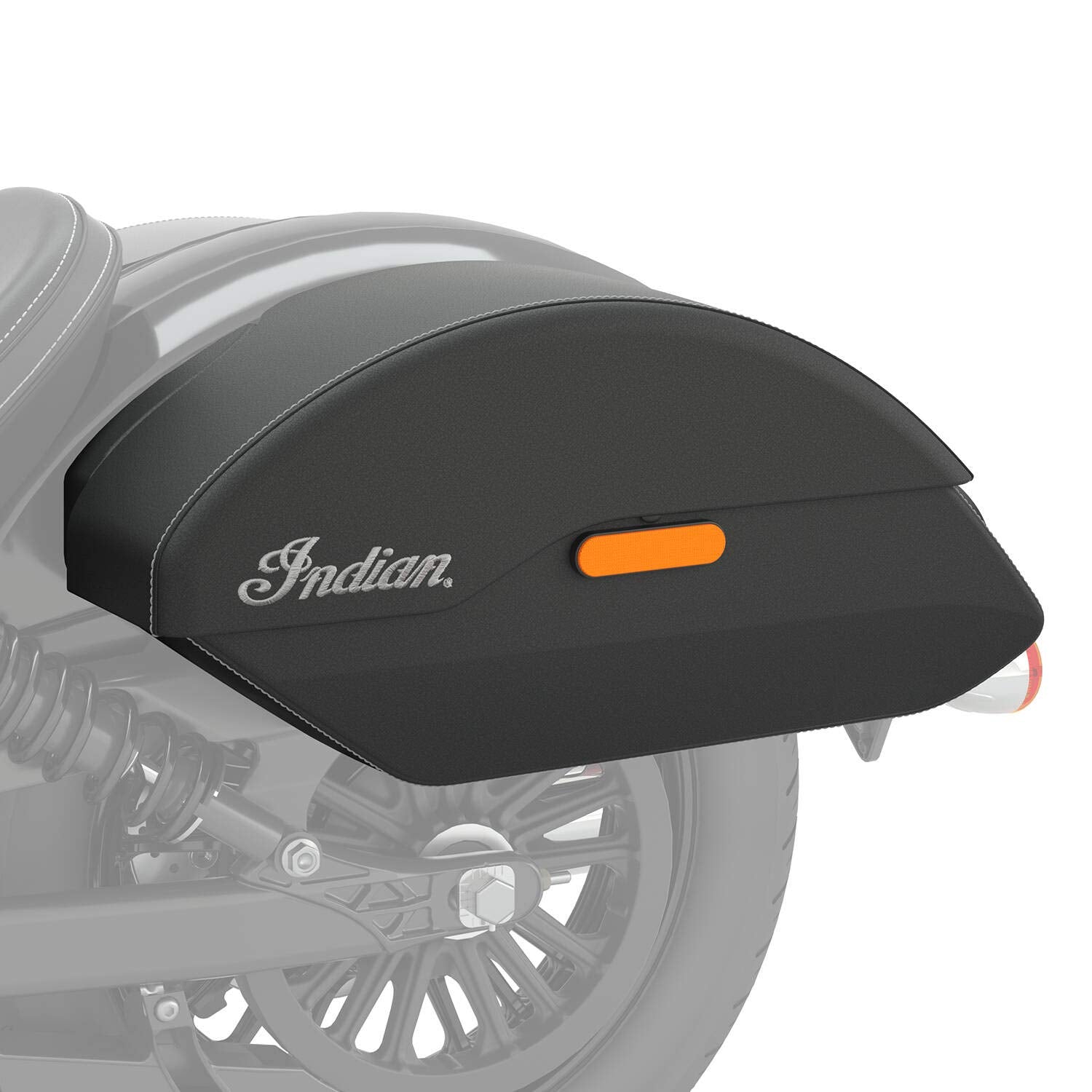 Indian Motorcycle Quick Release Semi-Rigid Saddlebags In Black, Pair, Specific For Scout Sixty Abs, Scout Abs, Genuine Oem Part 2889282-Vba