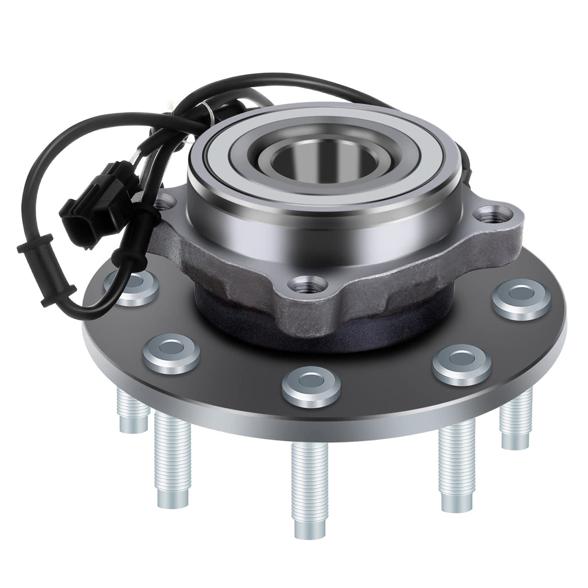 ECCPP 515061 Replacement for New Front Wheel Hub Bearing Assembly Fits 2003 2004 2005 DODGE RAM 2500 3500 4WD 4x4 w/ABS 8 Lug