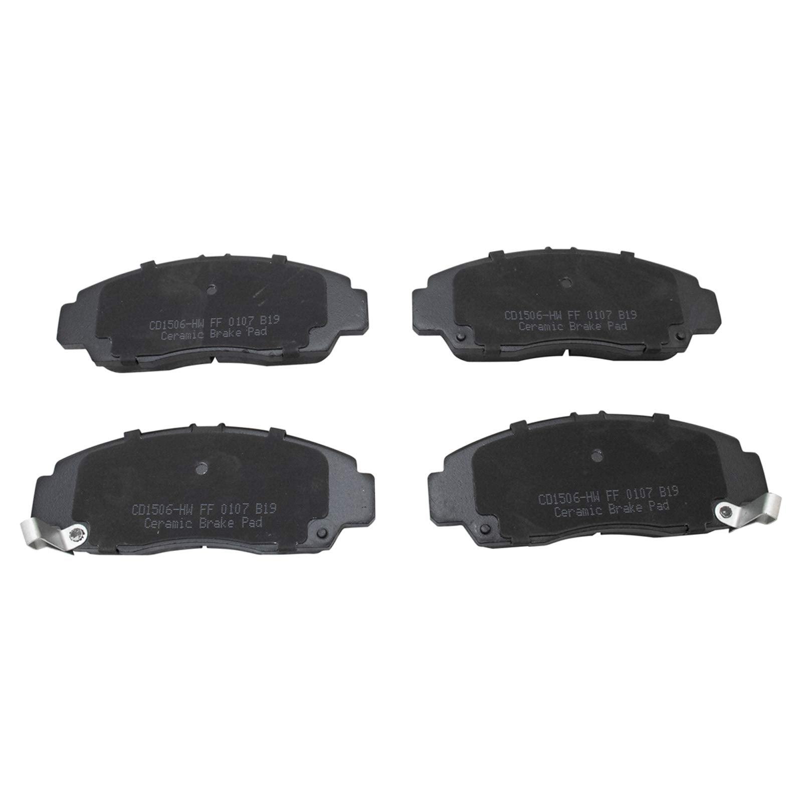 TRQ Front Brake Pads Ceramic Compatible with 2011-2014 Acura TSX 2011-2012 Honda Accord