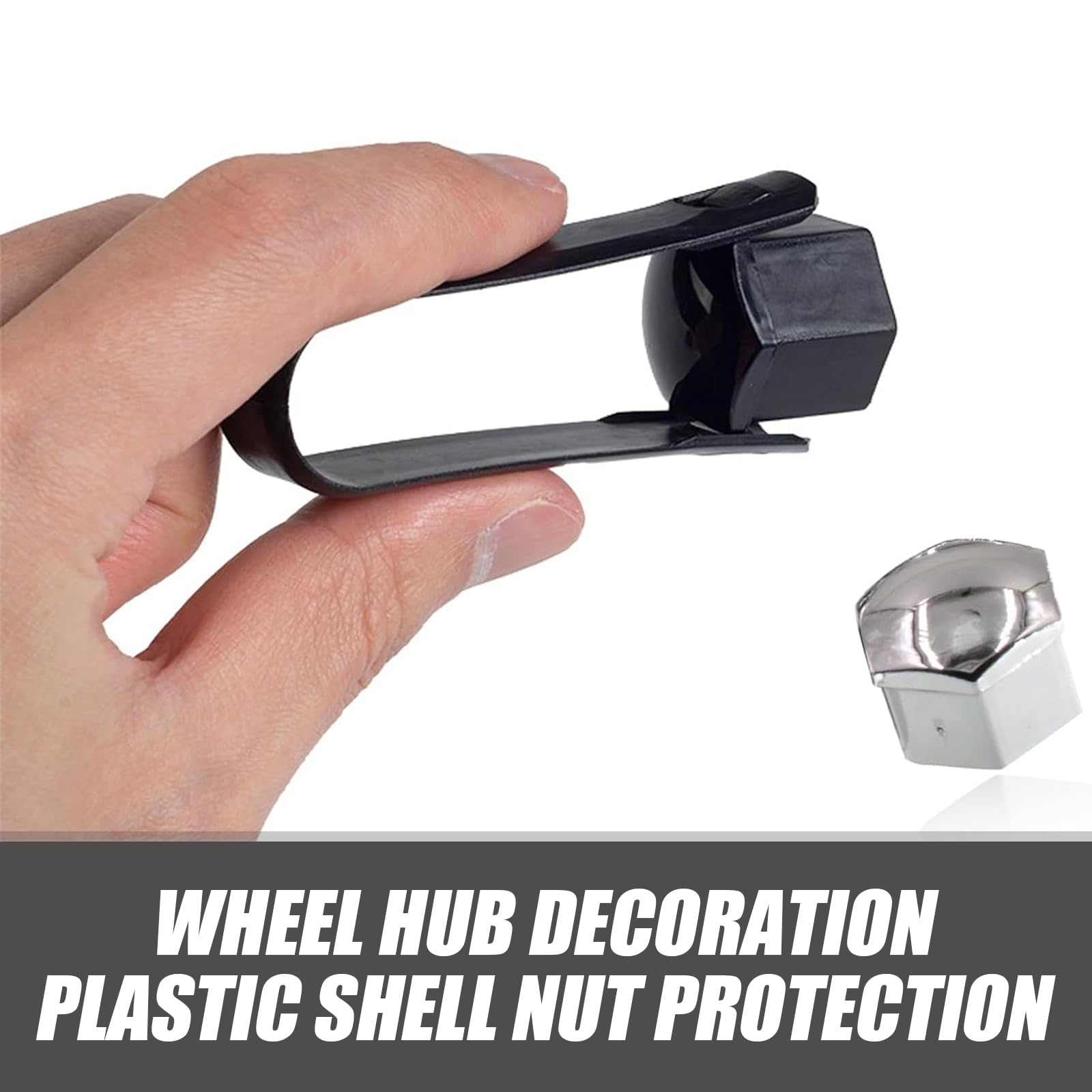 getfay Pack-21 Car Tire Screw Cap, 0.66/17mm Waterproof Dustproof Bolt Protection Cover with Disassembly Tool, Wheel Lug Nut C