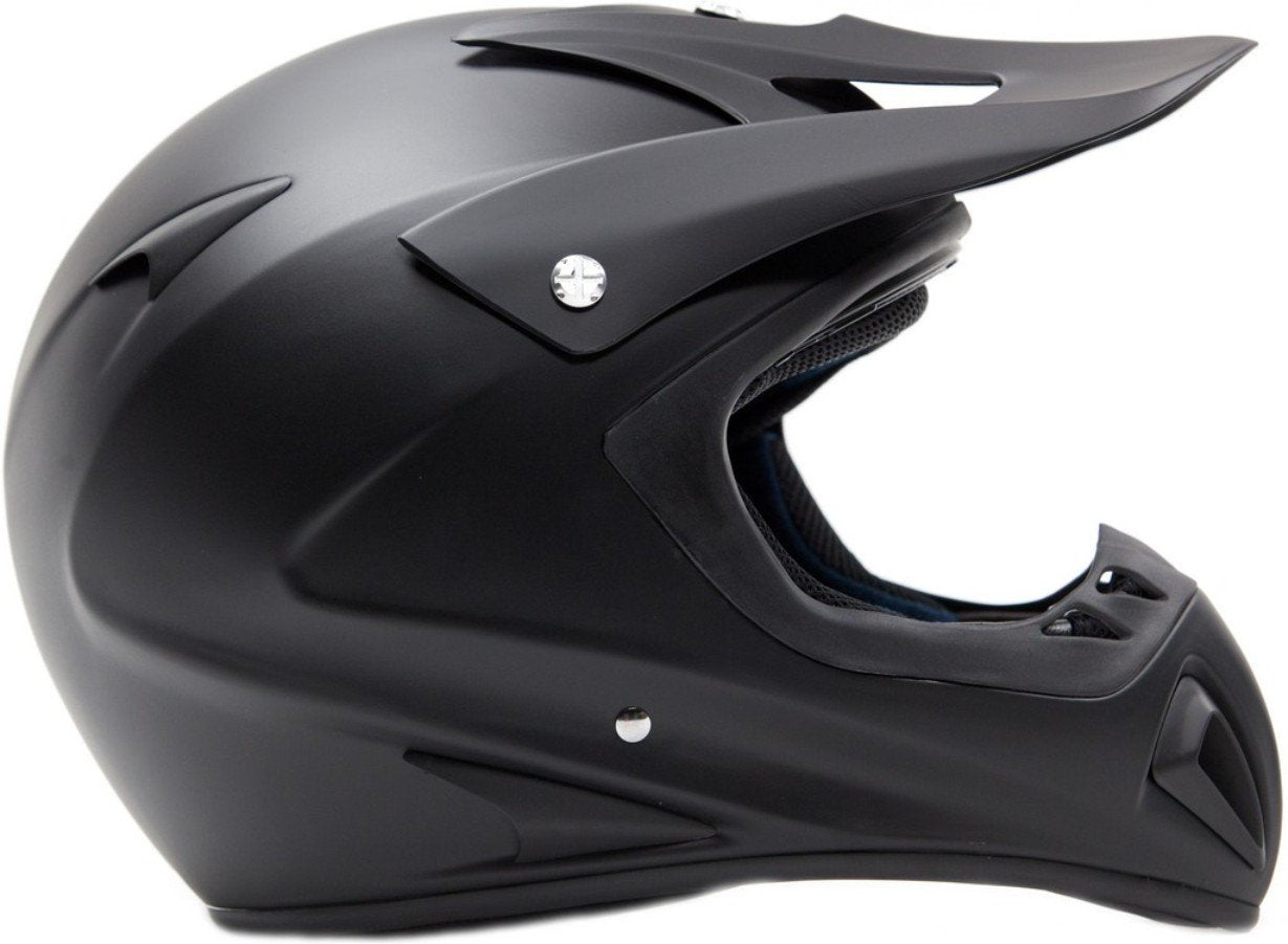 Typhoon Adult Atv Mx Helmet Goggles Gloves Gear Combo Matte Black Red ( Small )