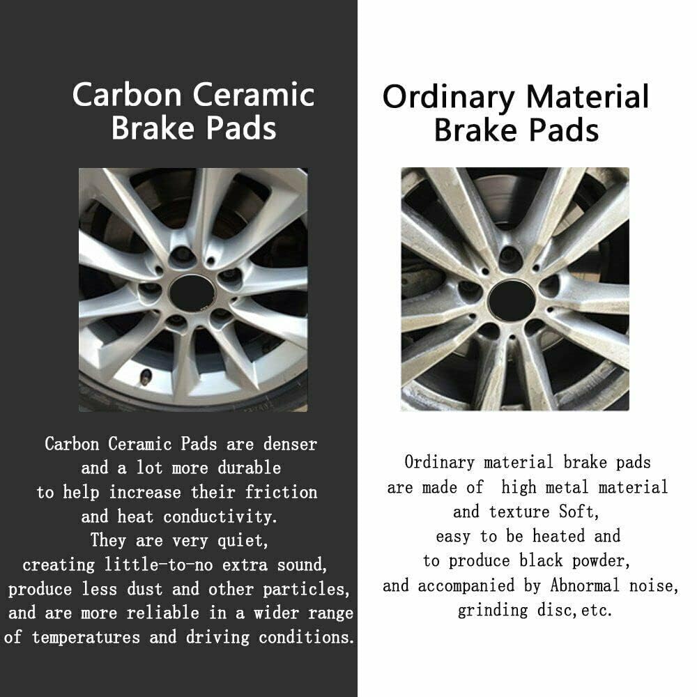 EXPPOWER Replacement for Front Carbon Fiber Ceramic Brake Pads For Acura ILX 2013-2015,For Honda Civic 2012-2015,For Honda For A