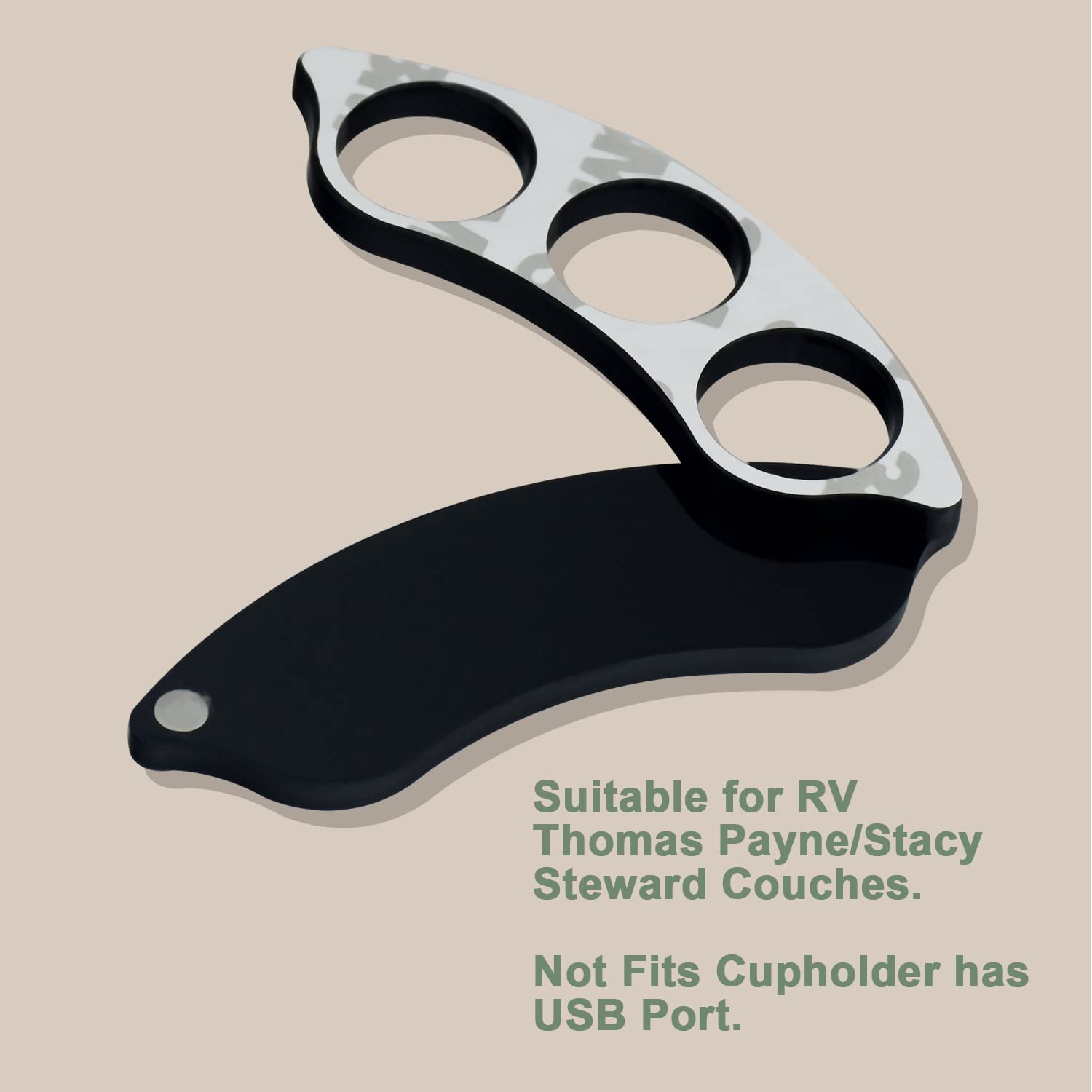 Rv Cup Holder Button Guard And Cover Compatible With Thomas Payne/Stacy Stewart Couches For Rvs - Three Button Guards With Magne