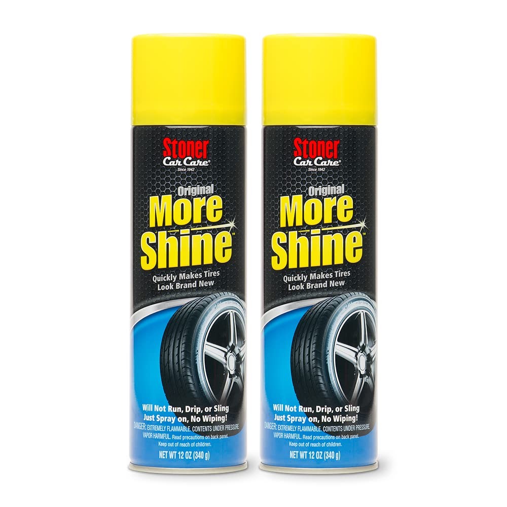 Stoner Car Care 91044-2PK Original More Shine Tire Finish for Tire and Wheel Care Creates a Long-Lasting, Rain-Resistant Tire Sh