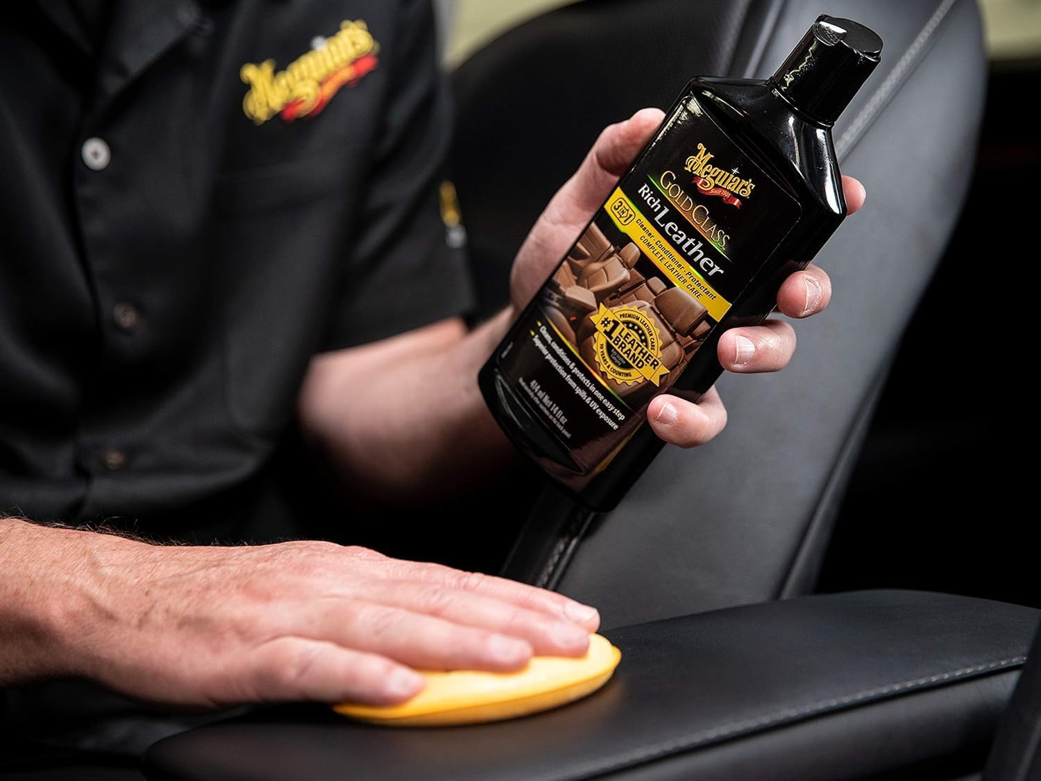 Meguiar'S G10916 Gold Class Rich Leather Cleaner & Conditioner - 15.2 Oz
