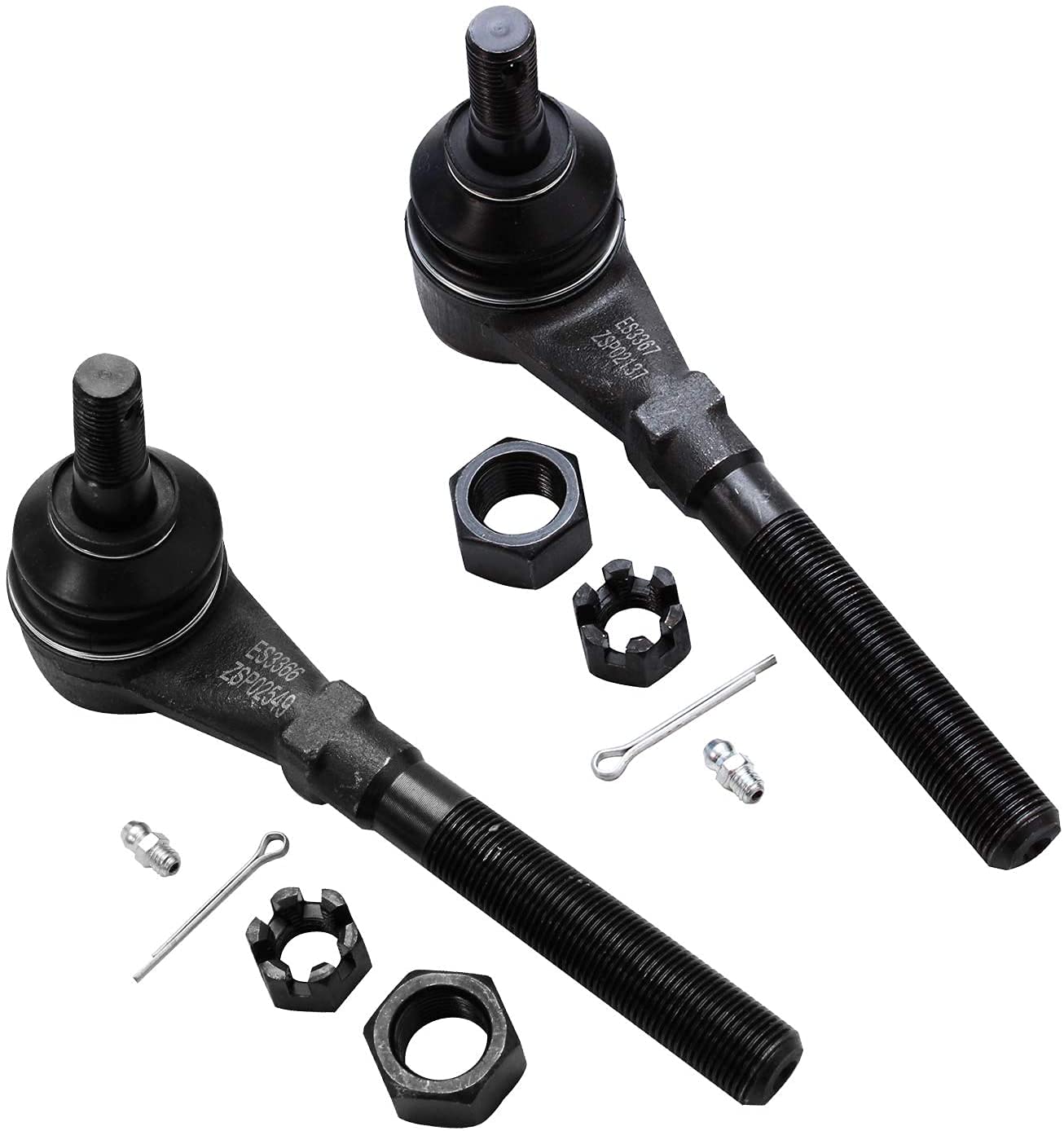 Detroit Axle - 4WD Front 4pc Tie Rods for Ford F-150 F-250 Expedition Lincoln Navigator, 4 Outer & Inner Tie Rod Ends Replacemen