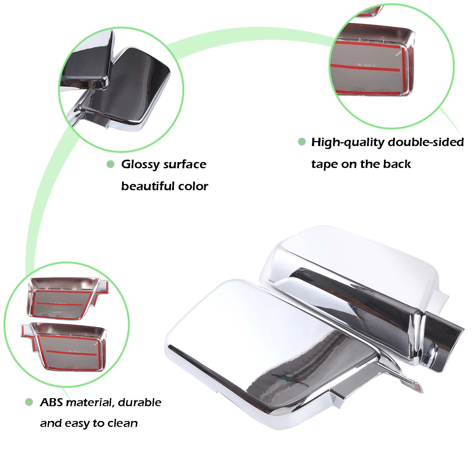 PIUGILH Side Air Intake Hood Vent Cover for Hummer H3 (2005-2009) - 2PCS, Durable ABS Material, Sleek Black Finish