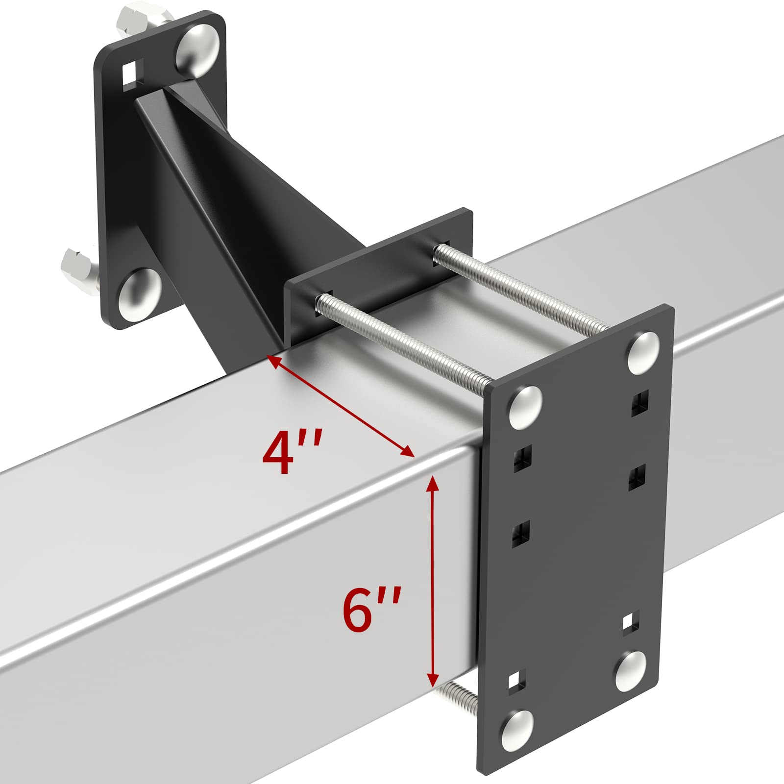 Spare Tire Carrier,Spare Tire Mount For Trailer,Heavy Duty Holds Up To 160 Lbs, Fits 4 & 5 & 6 Lugs Trailer Wheels On 4', 4.25',4.5'', 4.75'', 5'' And 5.5'' Bolt Patterns