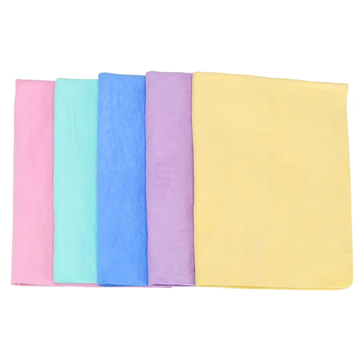 Chamois Cloth,Shamies Towels For Cars,Dog Towels For Drying Dogs 5-Pack Bagged (25X16)