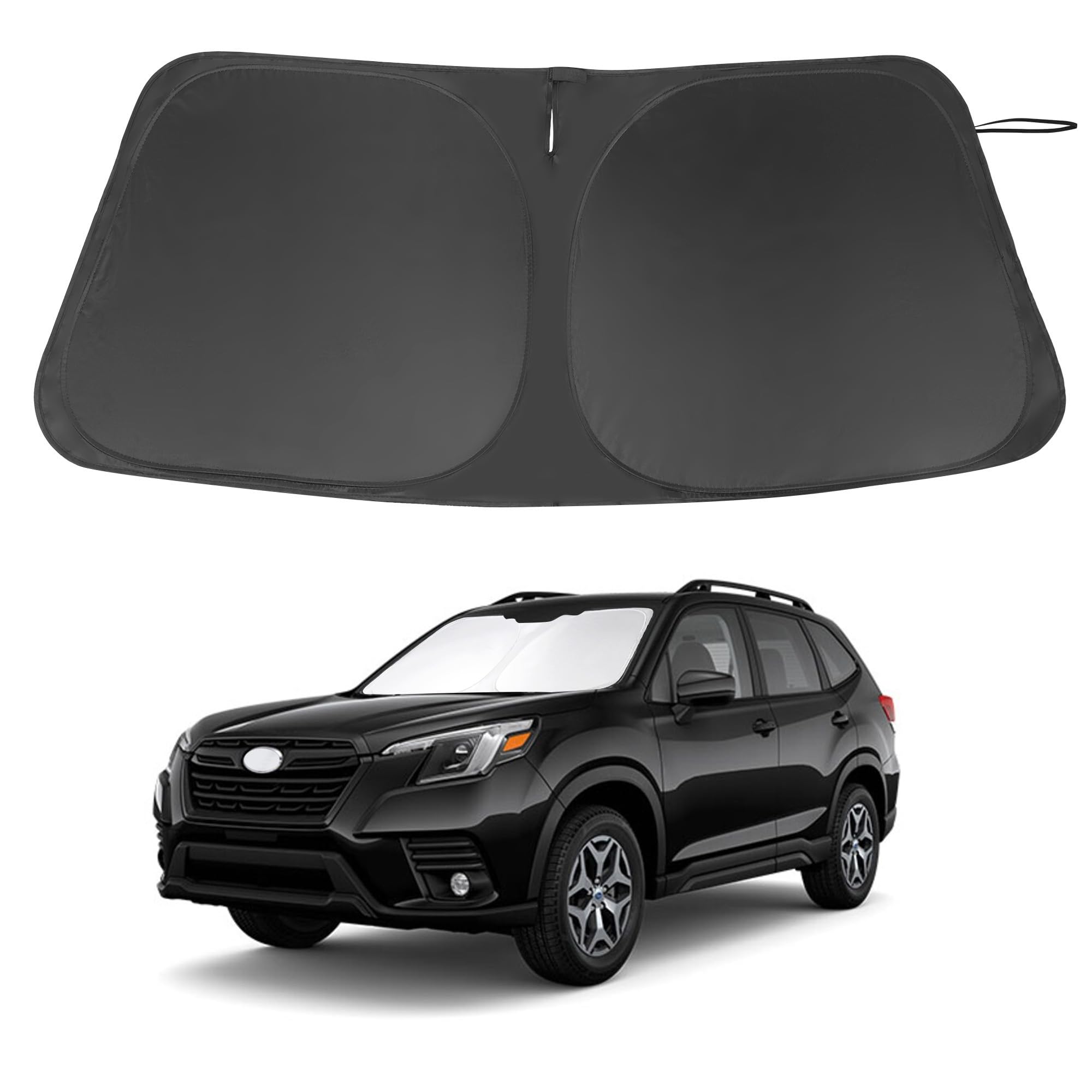 Windshield Sun Shade Custom Fit 2019-2024 2025 Subaru Forester Accessories(Crossover, Base, Premium, Sport, Limited) Front Sunsh