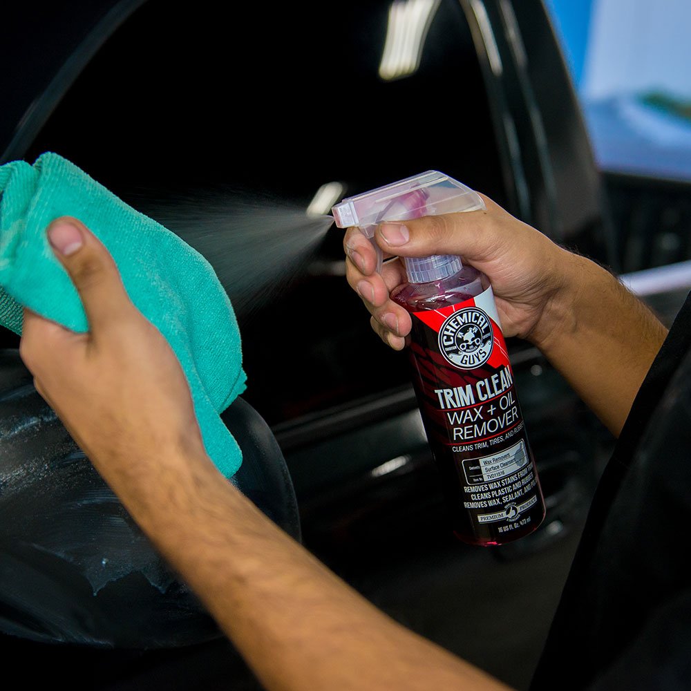 Chemical Guys Trim Clean Wax & Oil Remover, 16 fl oz - Safe for Cars, Trucks, SUVs, Motorcycles & More, Works on Trim, Tires, Rubber