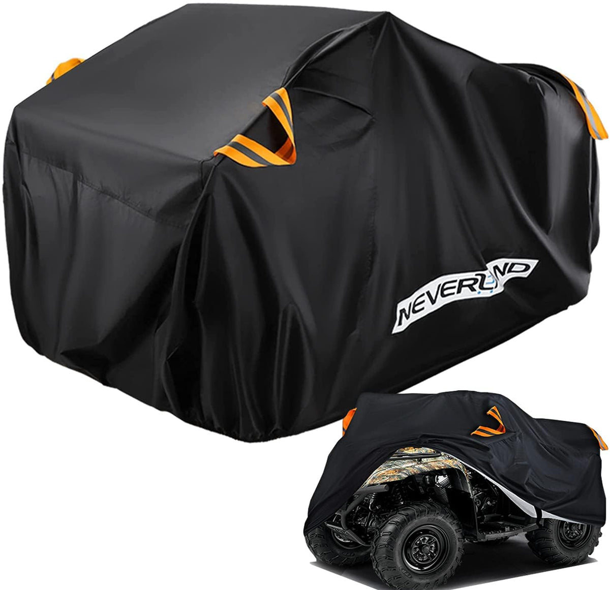 Neverland Atv Cover Waterproof Heavy Duty 300D All Weather Protection Up To 82'' 4 Wheeler Covers Outdoor Storage Compatible Wit