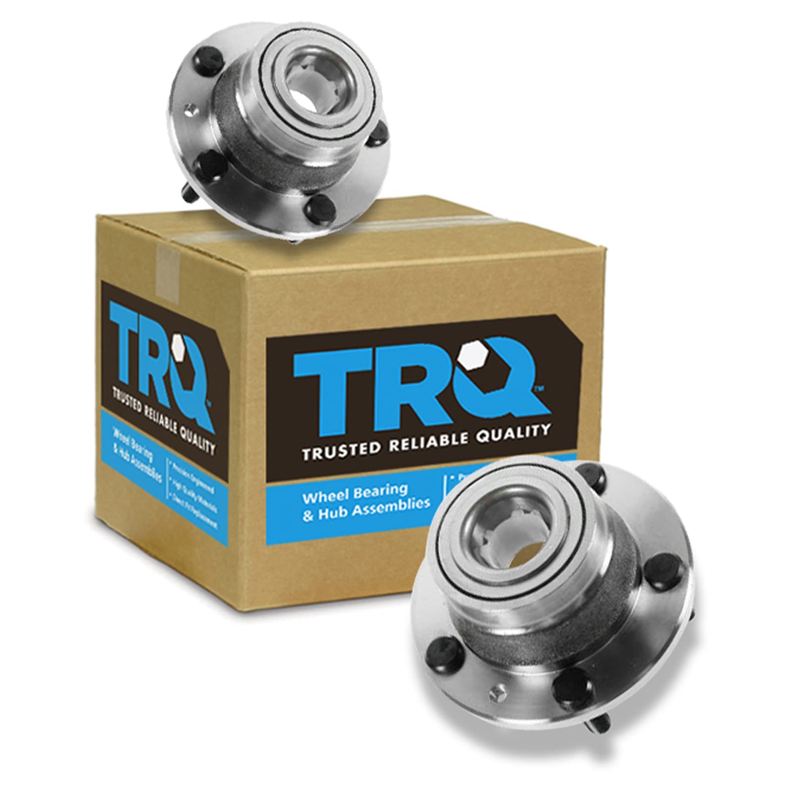 Trq Rear Wheel Hub Bearings Assembly Set Compatible With 2006-2007 Ford Fusion 2003-2004 Mazda 6 2006 Mercury Milan