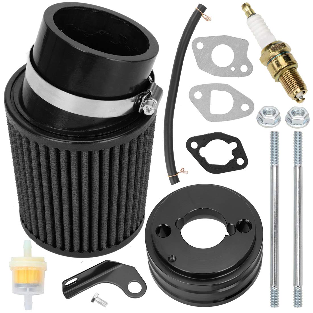 Fvrito Performance Upgraded Air Filter Adapter Intake Spark Plug Kit For Predator 212Cc 6.5Hp Baja Mb165 & Mb200 (Heat, Mini Baj
