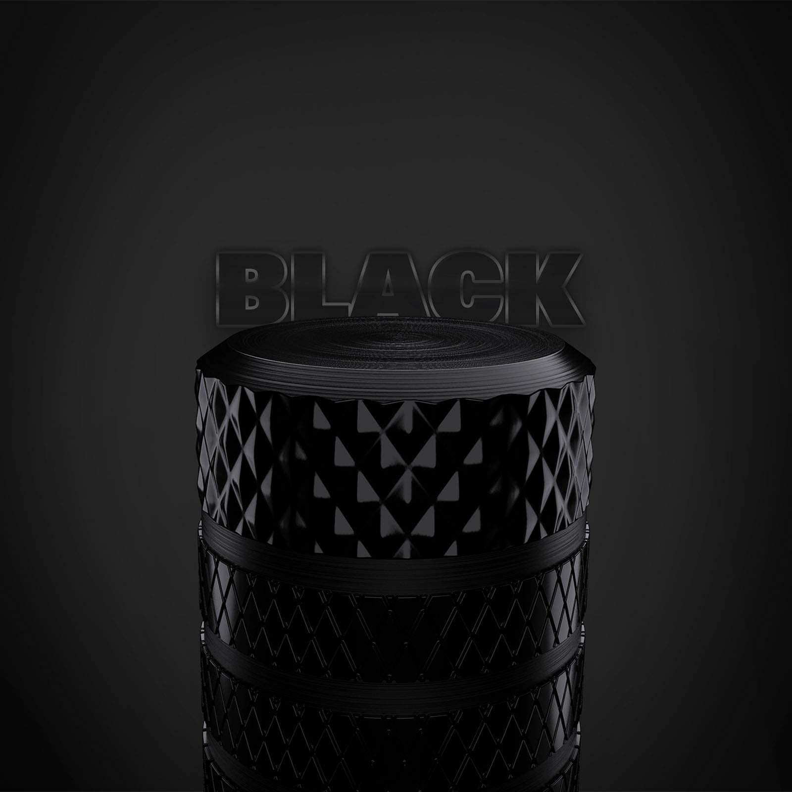 Ckauto Tire Valve Stem Caps, Black, 4 Pcs/Pack, Anodized Aluminum Tire Valve Cap Set, Corrosion Resistant, Universal Stem Covers