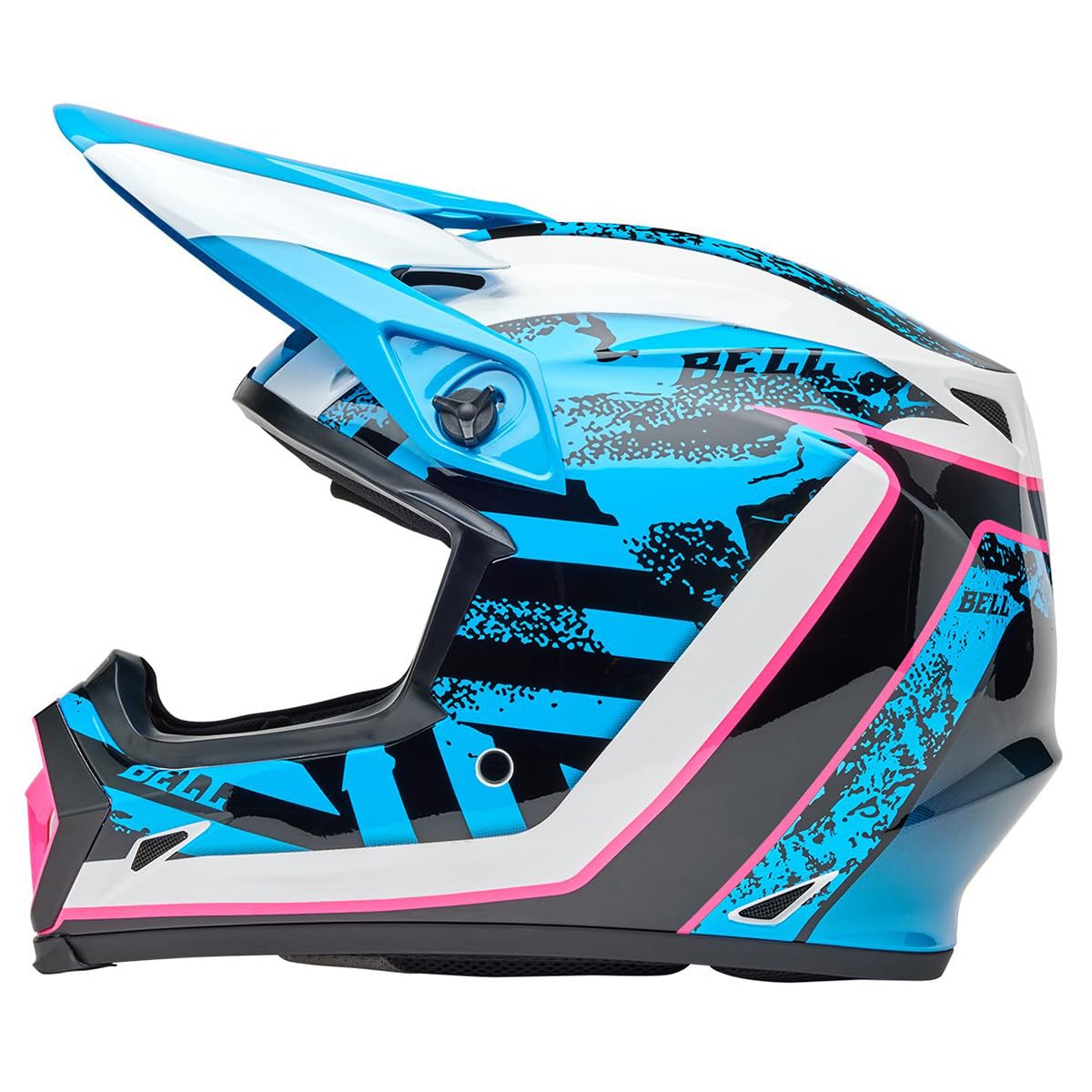 Bell Mx-9 Mips Dirt Helmet (Gloss Breakdance Blue/Pink - 2X-Large)