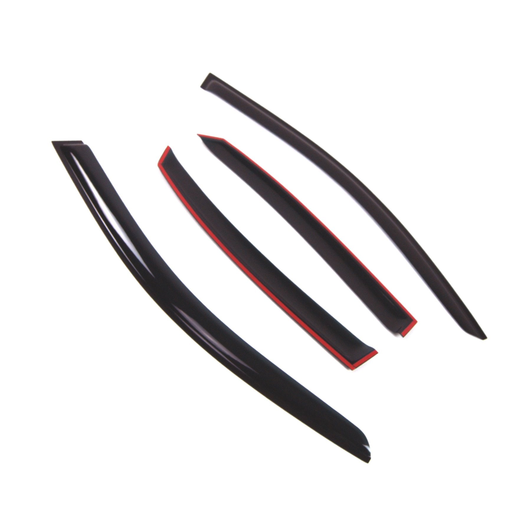 Tuningpros Outside Mount Window Vent Visors Rain Guards Compatible With Audi A4 2009-2015 | Side Window Wind Deflectors Rain Shi