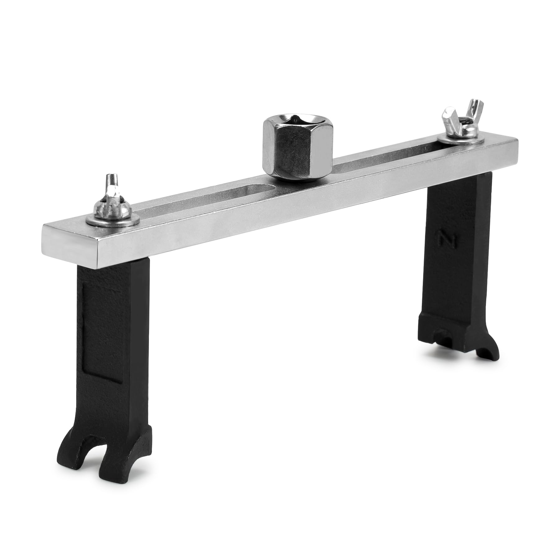 Universal Fuel Pump Removal Tool, Adjustable Two Jaws Fuel Pump Lock Ring Tool, Chromium Plated Steel Fuel Tank Lid Cover Remova