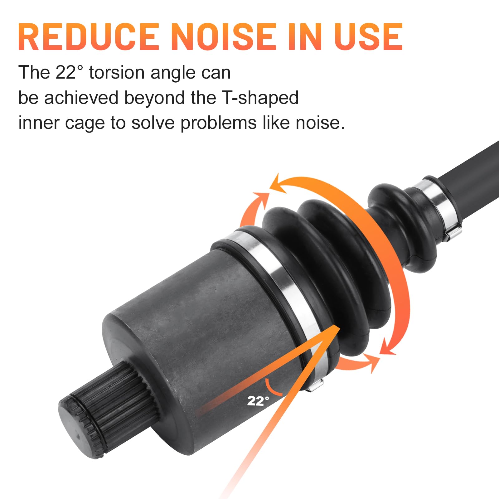 Rear Cv Axle For Polaris Sportsman 570 Touring X2 Eps Sp 6X6 2015 2016 2017 2018 2019 2020 2021 2022, Sportsman 450 Ho 2016-2022 1333275, 1333677, 1334438-2 Pcs Left/Right Atv Axles