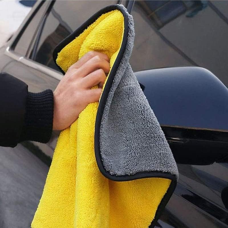 500 GSM Microfiber Cleaning Cloth for Car, Bike & Home | Ultra Soft LintFree Microfiber Towel | Double Sided Extra Thick Plush 