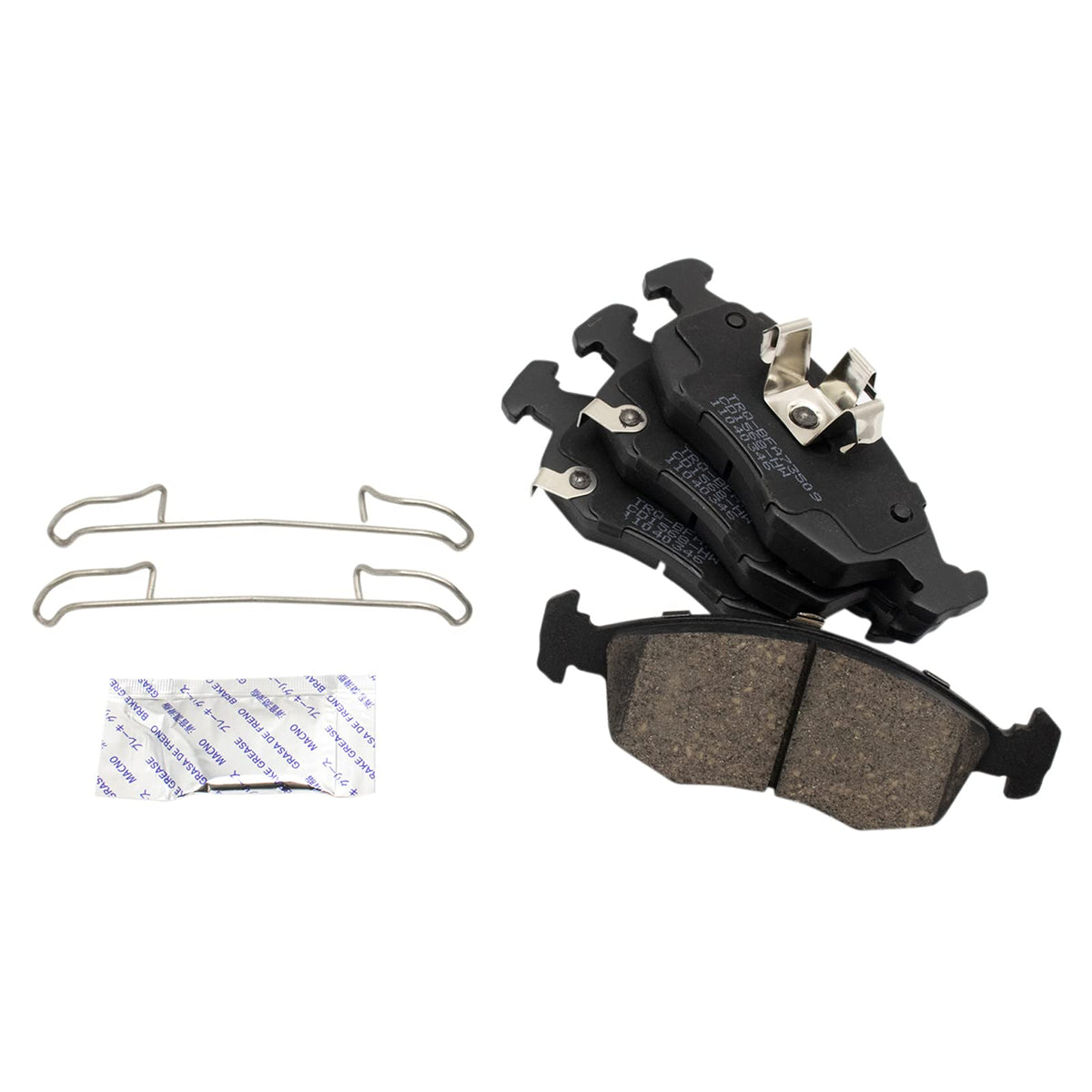 TRQ Front Brake Pads Ceramic Compatible with 2012-2017 Fiat 500