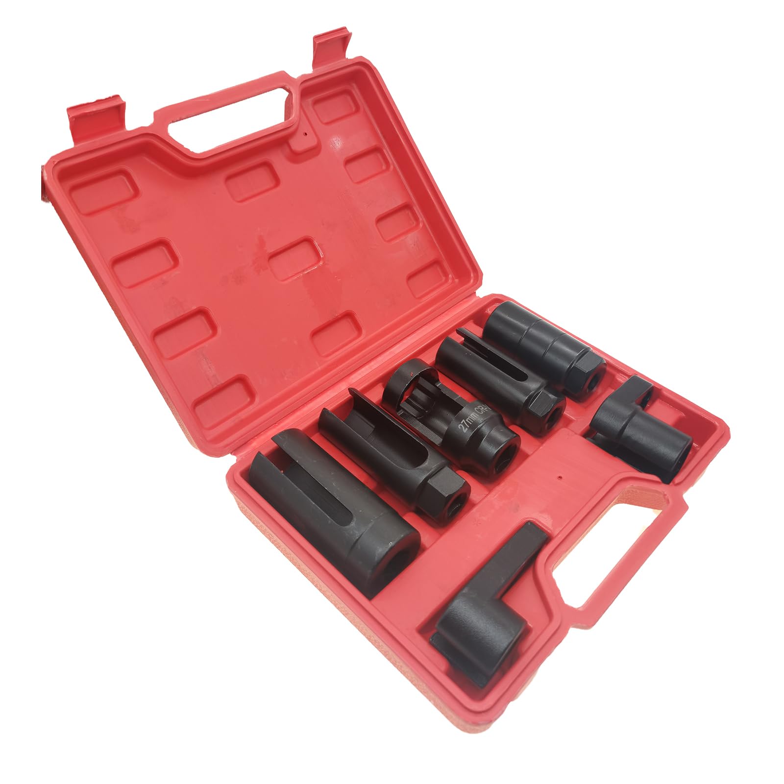 7 Pcs Oxygen Sensor Socket 22Mm (7/8 In), 27Mm, 29Mm Fits All Vehicle O2 Removal And Installation Universal Puller And Removal T