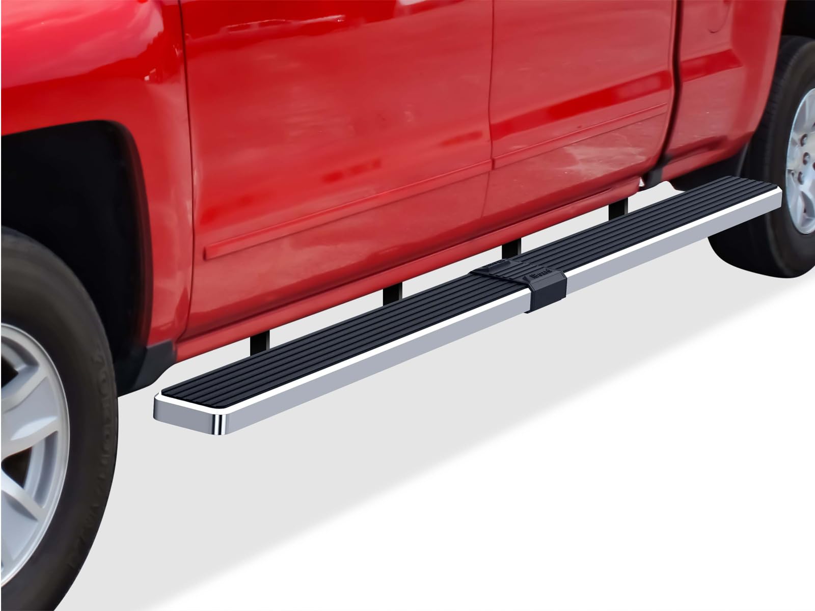 Aps Wheel To Wheel Running Boards 6In Compatible With Chevy Silverado Gmc Sierra 1500 2007-2018 Crew Cab 6.5Ft Bed & 2500 Hd 350