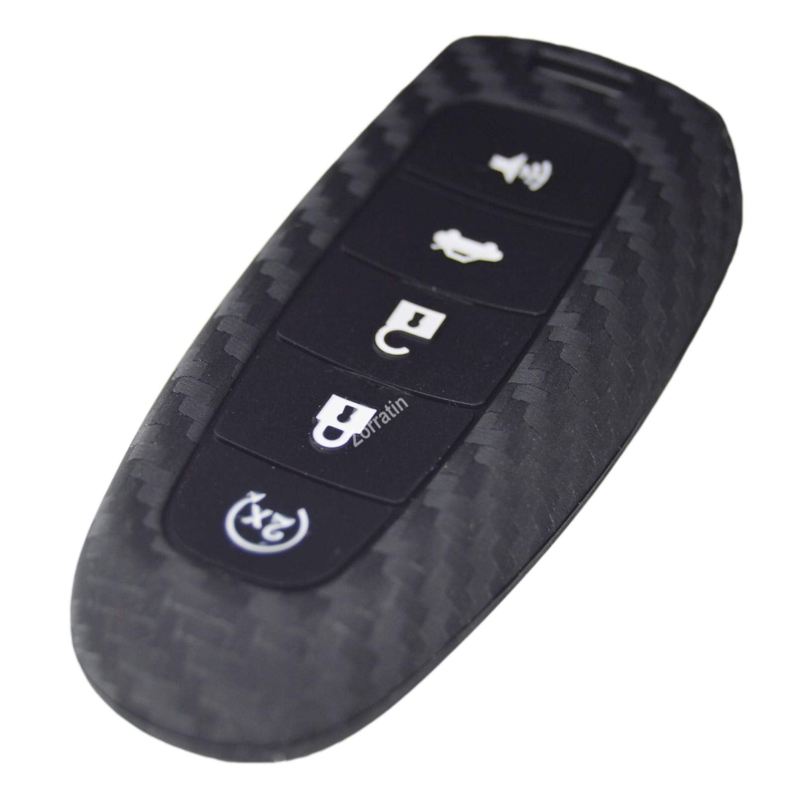 Carbon Silicone Key Fob Cover Protector for Ford Focus Edge Escape Explorer Expedition Taurus & Lincoln MKT MKX Navigator