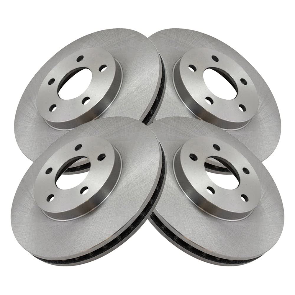 Trq Front Brake Rotors Set Vented Compatible With 2002-2006 Buick Rendezvous 2002-2004 Chevrolet Venture Oldsmobile Silhouette 2