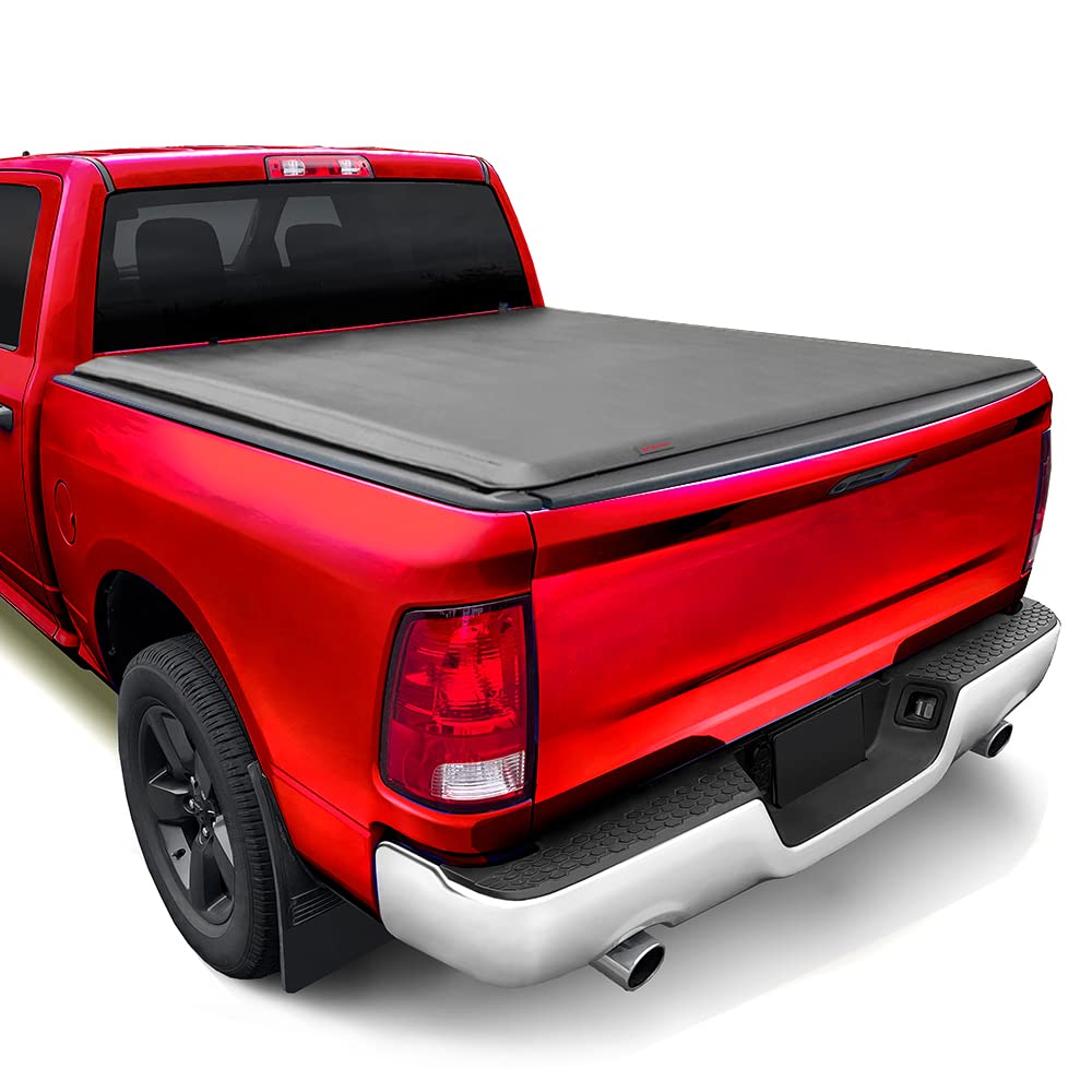 Maxmate Soft Roll-Up Truck Bed Tonneau Cover Compatible With 2009-2018 Dodge Ram 1500; 2010-2024 2500 3500; 2019-2024 Classic |