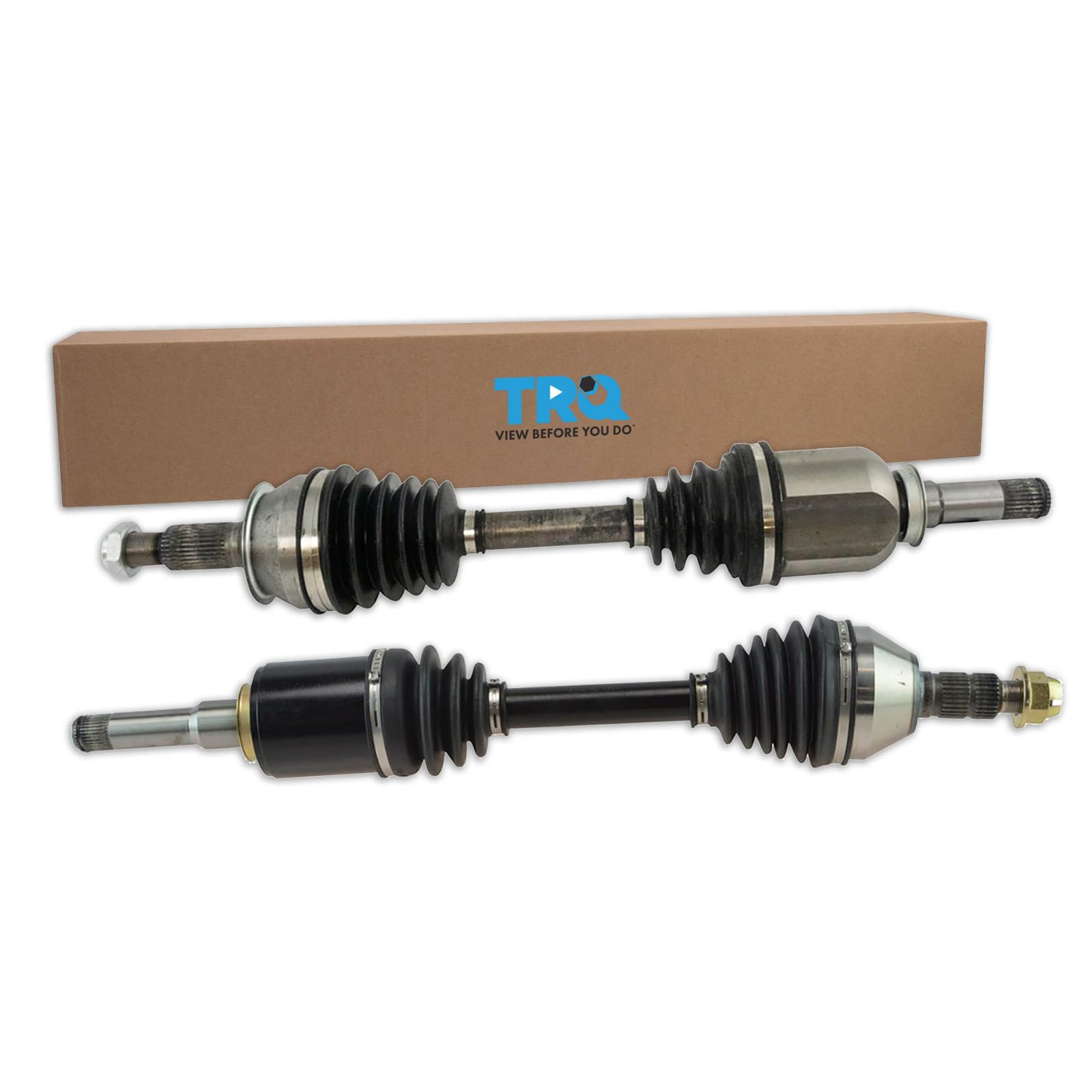 Trq Front Cv Axle Shaft Assembly Set Compatible With 2010-2016 Buick Lacrosse 2014-2017 Regal Chevrolet Impala 2013-2015 Malibu