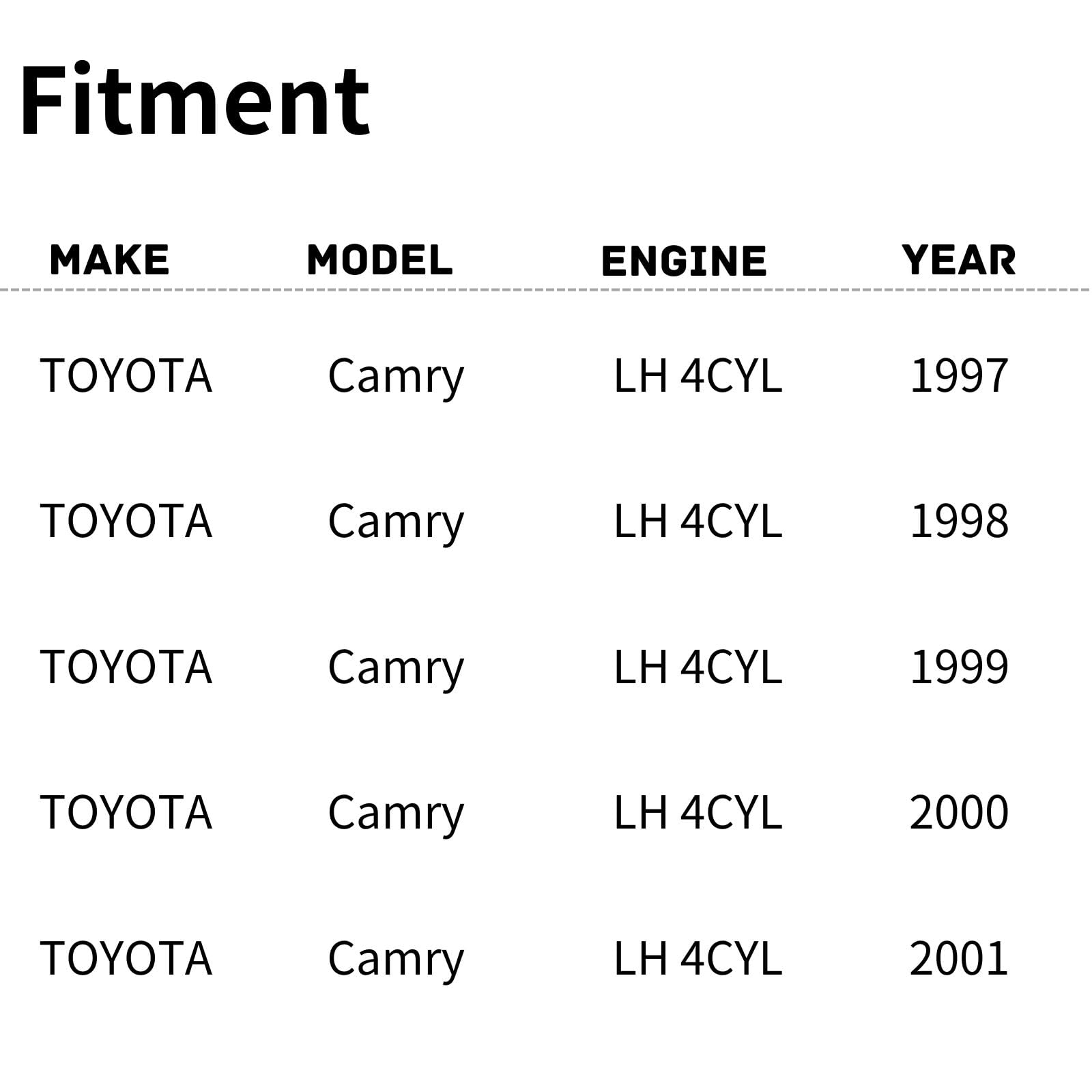 TYG OE Replacement(CAPA Quality) Cooling Fan Extra Silent for 1997-2001 Toyota Camry 2.2L LH 4CYL (Left Driver Side) | 16361-030