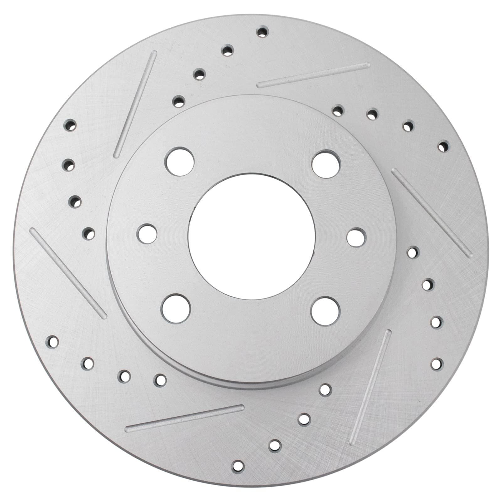 Trq Rear Performance Brake Rotors Set Premium G-Coated Compatible With 2012-2019 Fiat 500