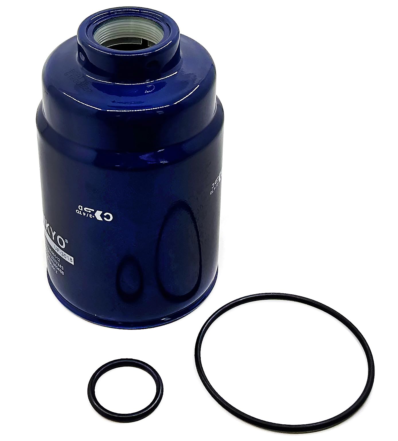 12633243 Tp3018 (19431541) 6.6L Duramax Diesel Fuel Filter Fits 2001-2016 Chevy Express/Silverado Gmc Sierra/Savana 6.6 403Cu V8 Diesel.3 Micron. Tp3012 12664429 Oem Grade Fuel Filter Blue Housing